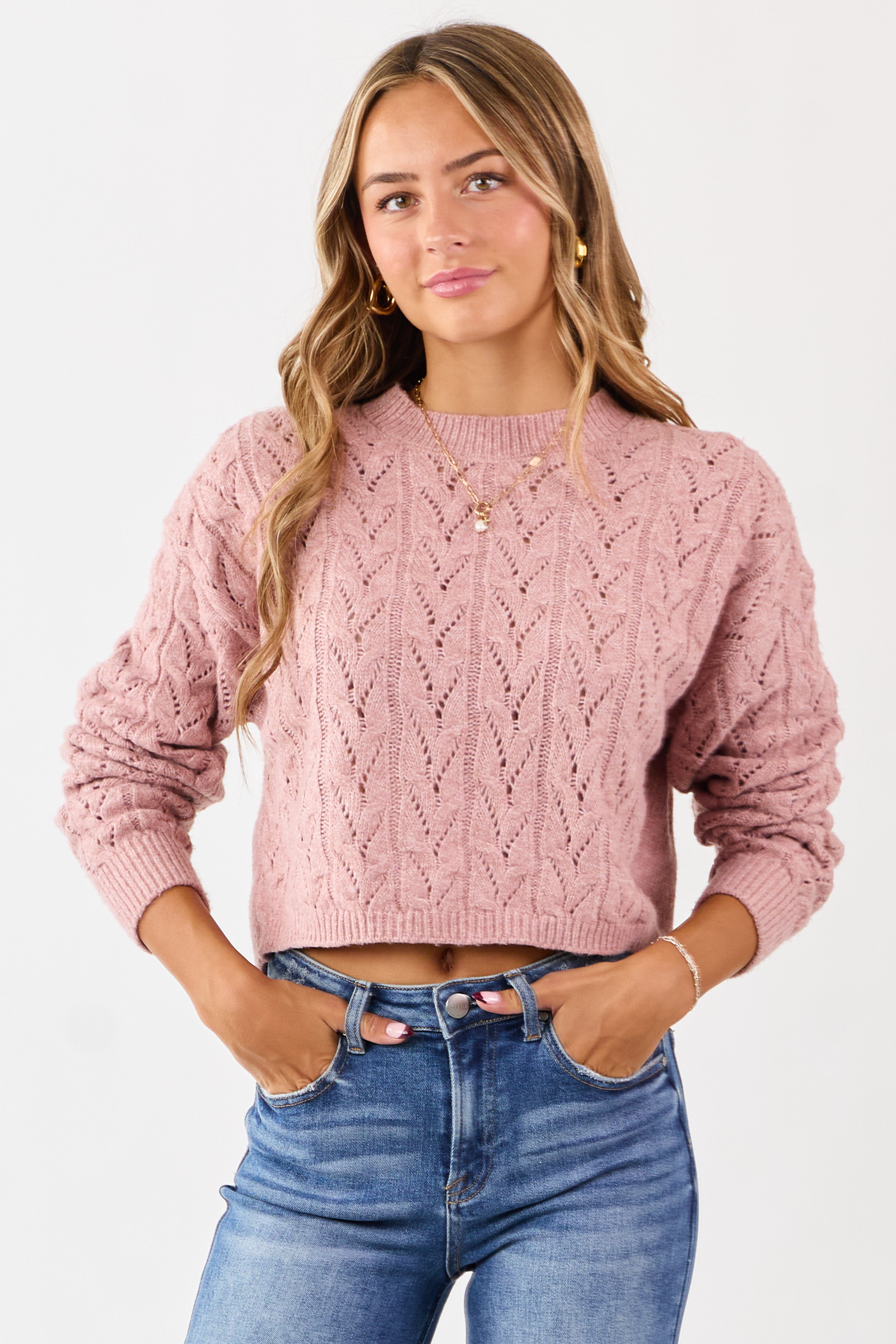 Dusty-Rose-Cable-Knit-Boxy-