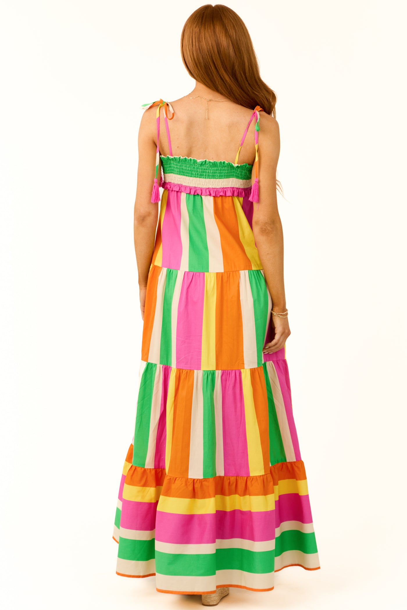 Flying Tomato Bright Multicolor Maxi Dress