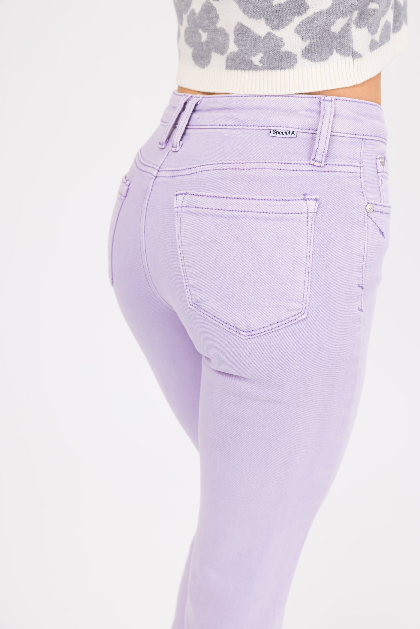 Special A Lavender Slim Bootcut Jeans