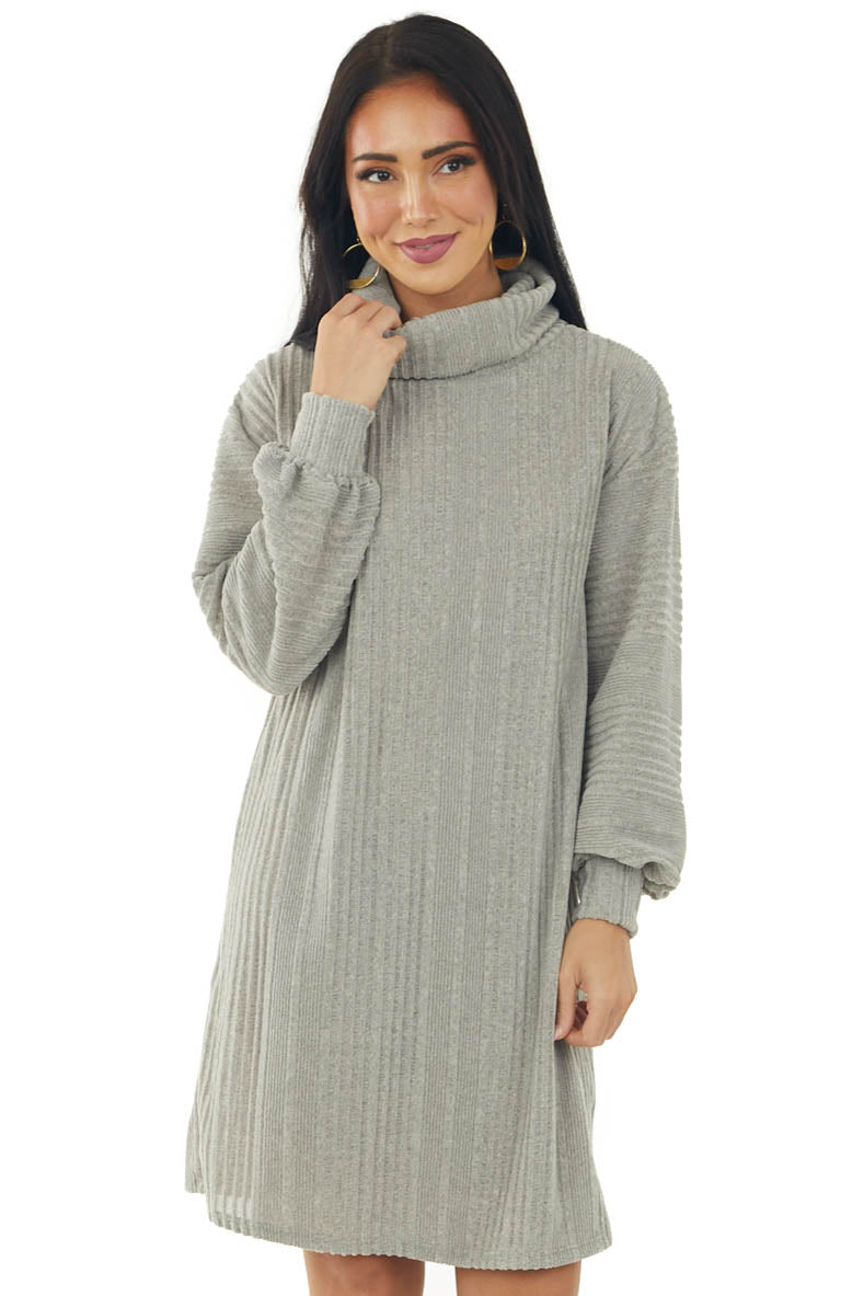 short loose sweater dress Women's Long Sleeve Crewneck Casual Pullover Cute Mini Fuzzy Sweater Dress Solid Color Loose Fit Soft Short Dress