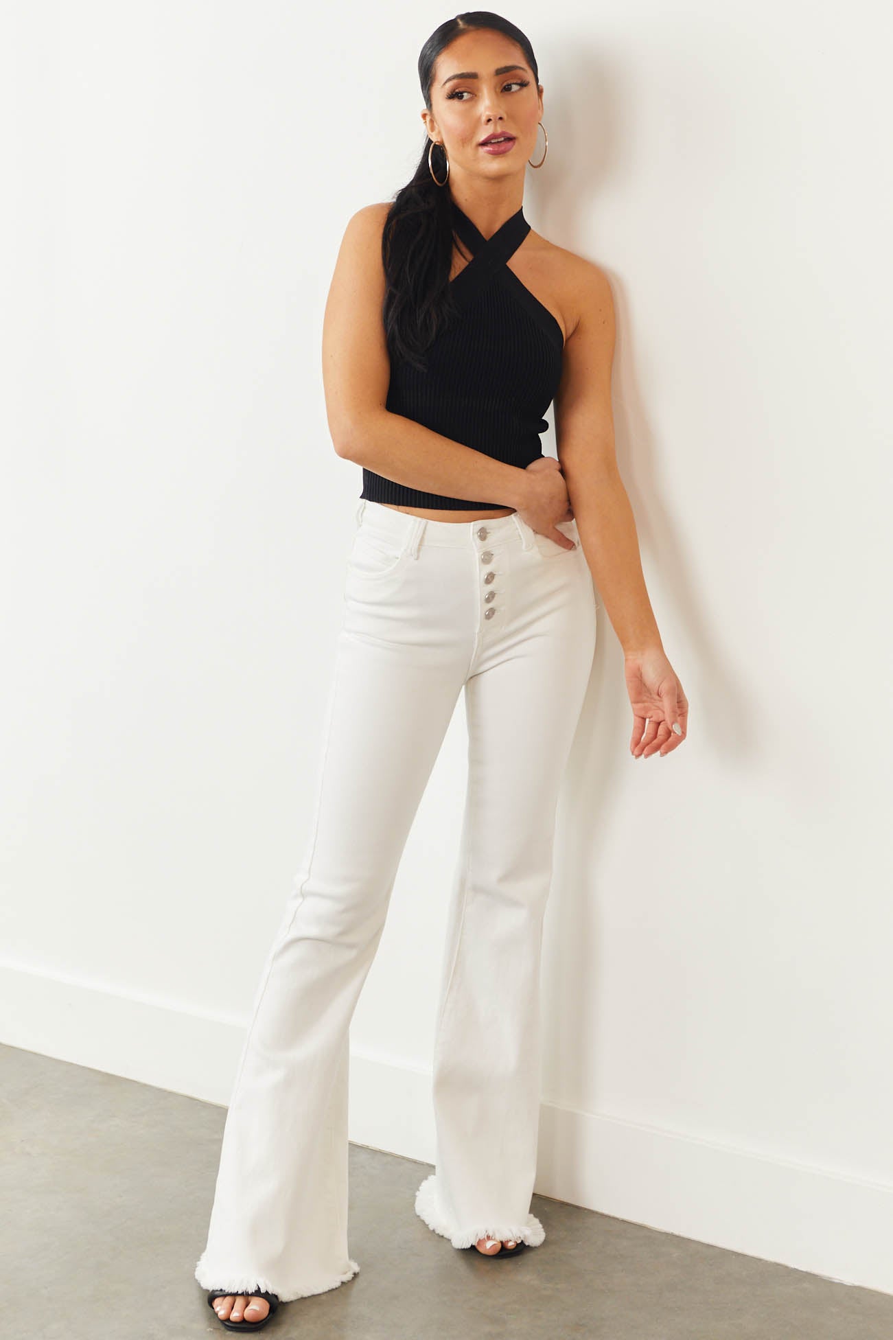 Express white hotsell flare jeans