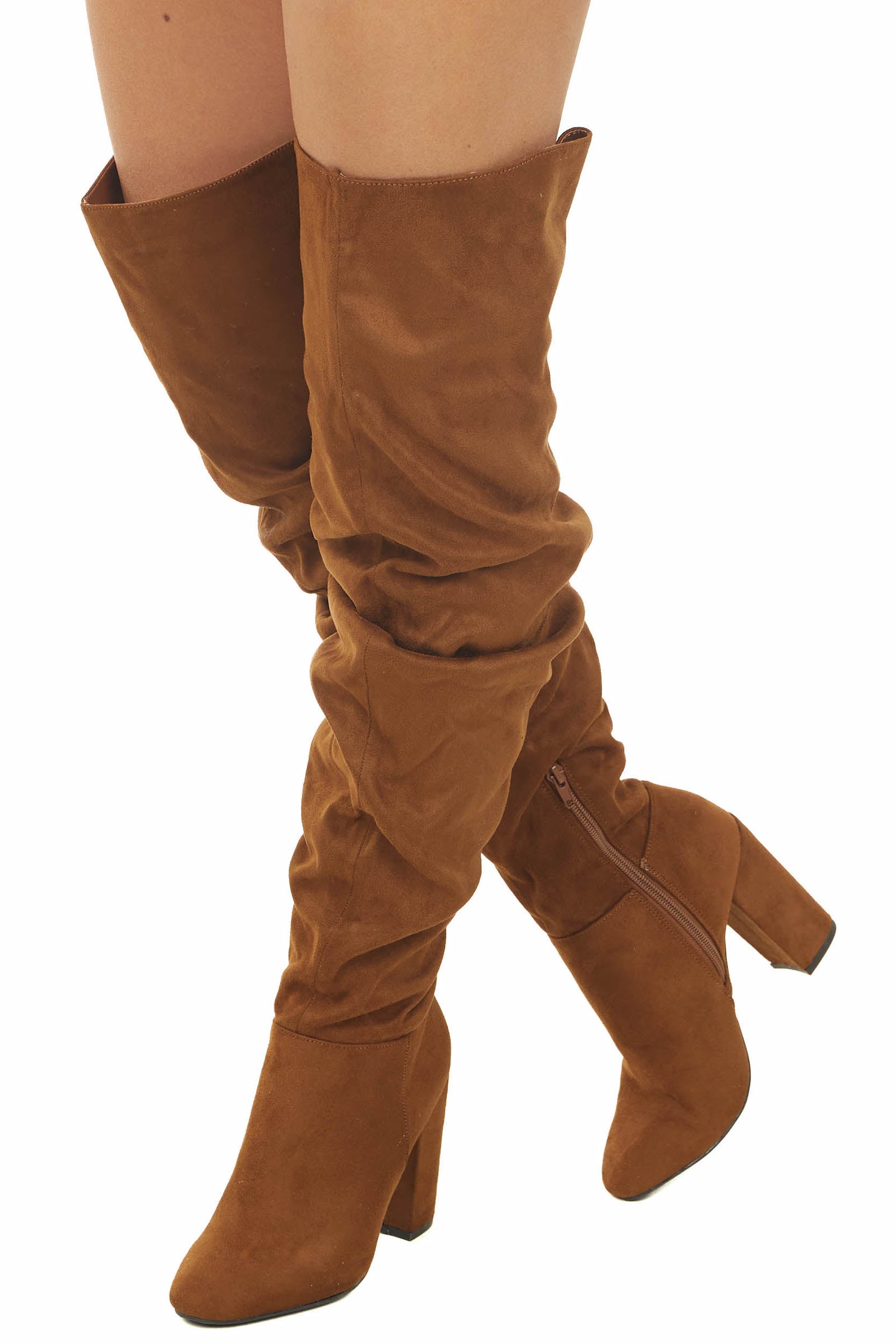 Scrunch thigh high boots Clearance