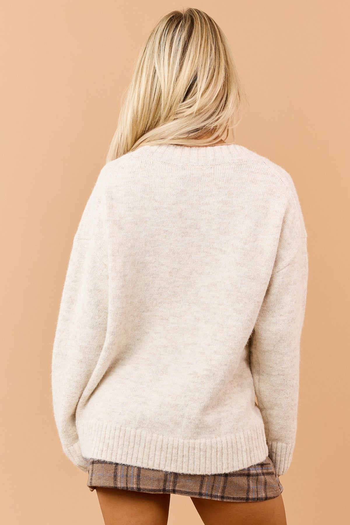 Almond 'Be Your Cowgirl' Graphic Relaxed Sweater