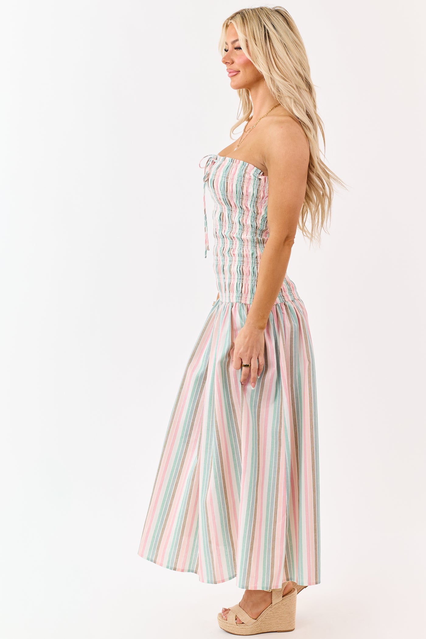 long flowy sun dress Women’s Blue Strappy Maxi Dress – Long Flowy Beach Summer Dress S/M