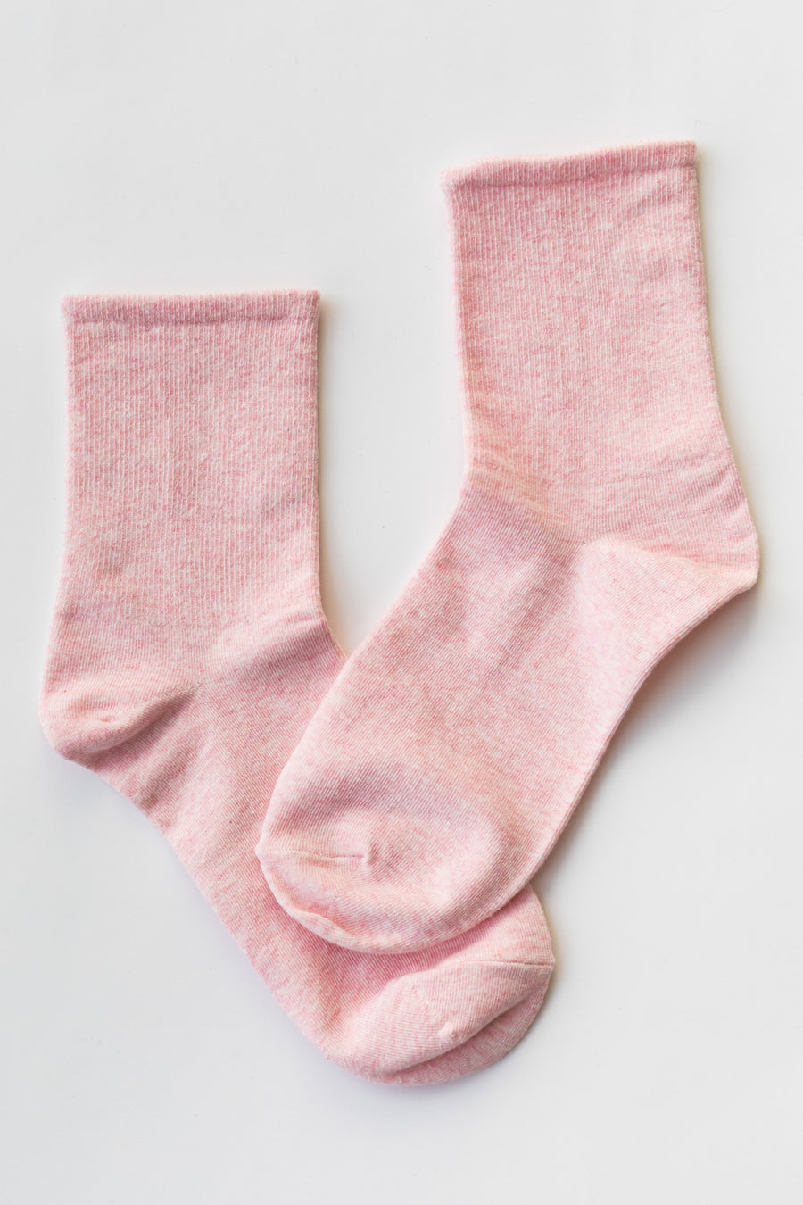 Baby Pink Classic Crew Socks