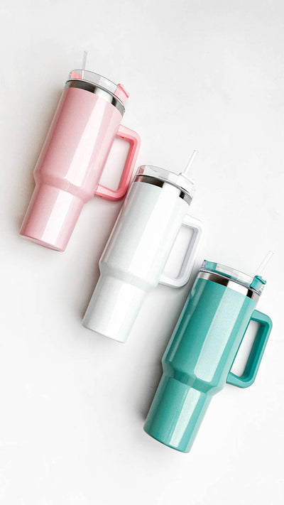 Baby Pink Iridescent 40oz Tumbler