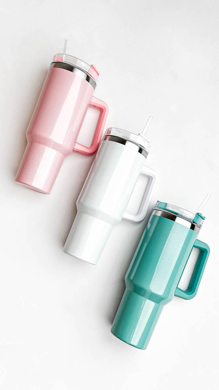 Baby Pink Iridescent 40oz Tumbler