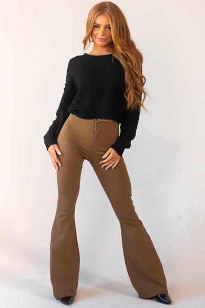 Bella Peanut Super Stretch Flare Jeans