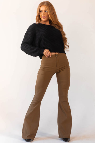 Bella Peanut Super Stretch Flare Jeans