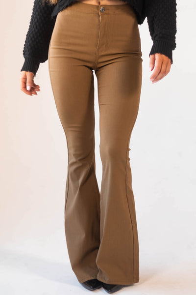 Bella Peanut Super Stretch Flare Jeans