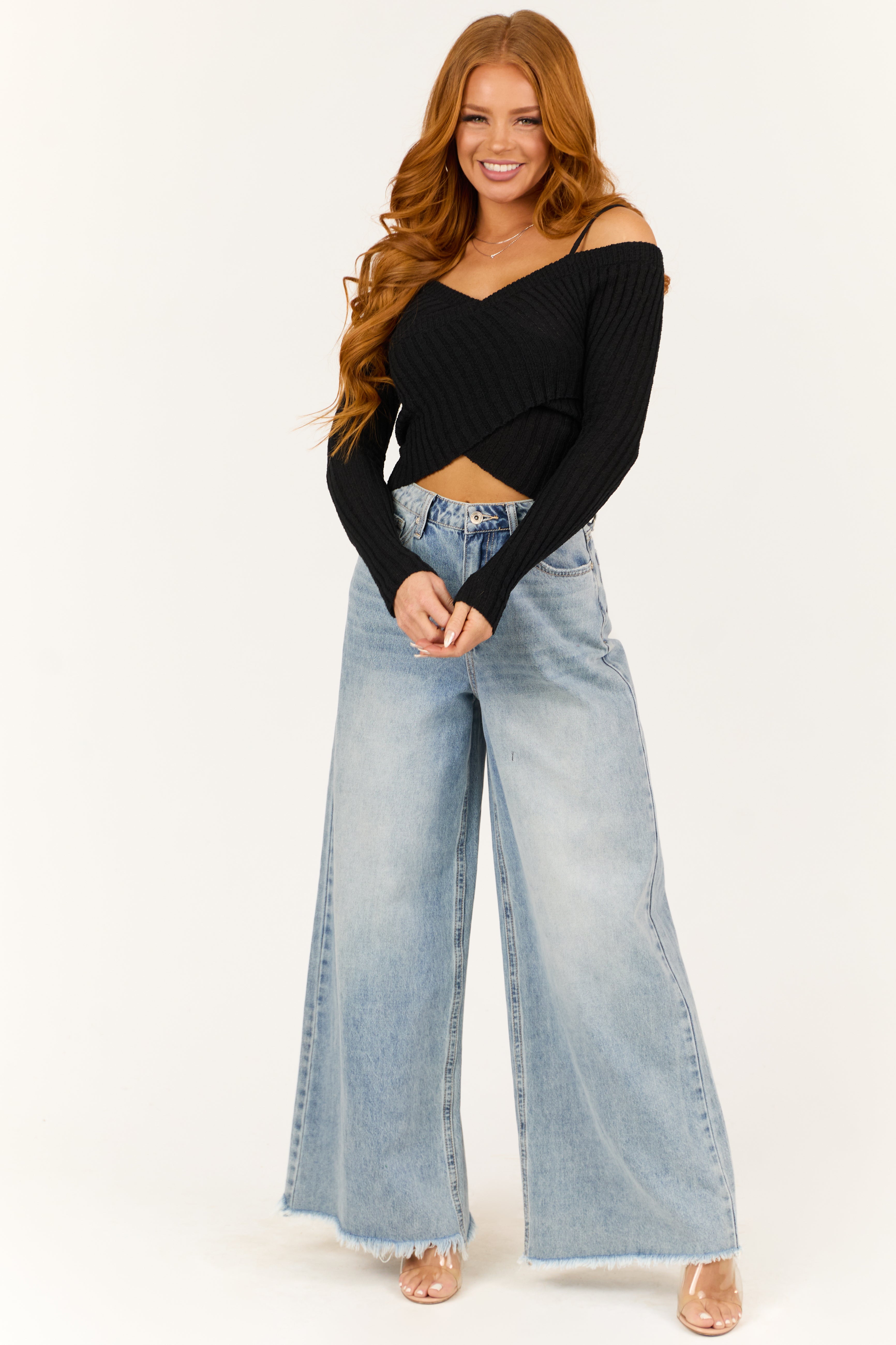 lush cold shoulder top