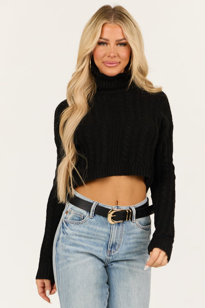 Black-Cropped-Cable-Knit-