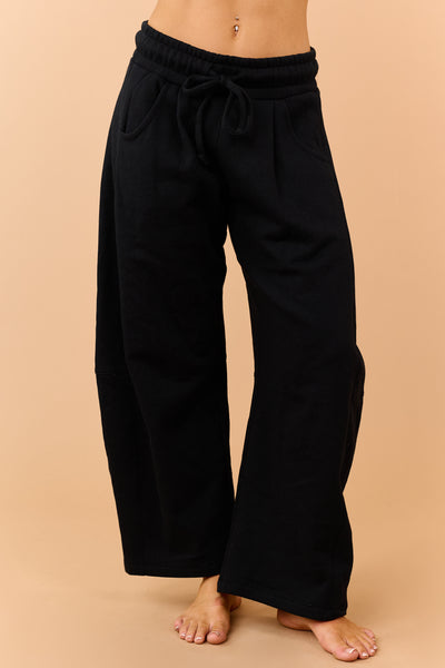 Black Fleece Baggy Barrel Sweatpants