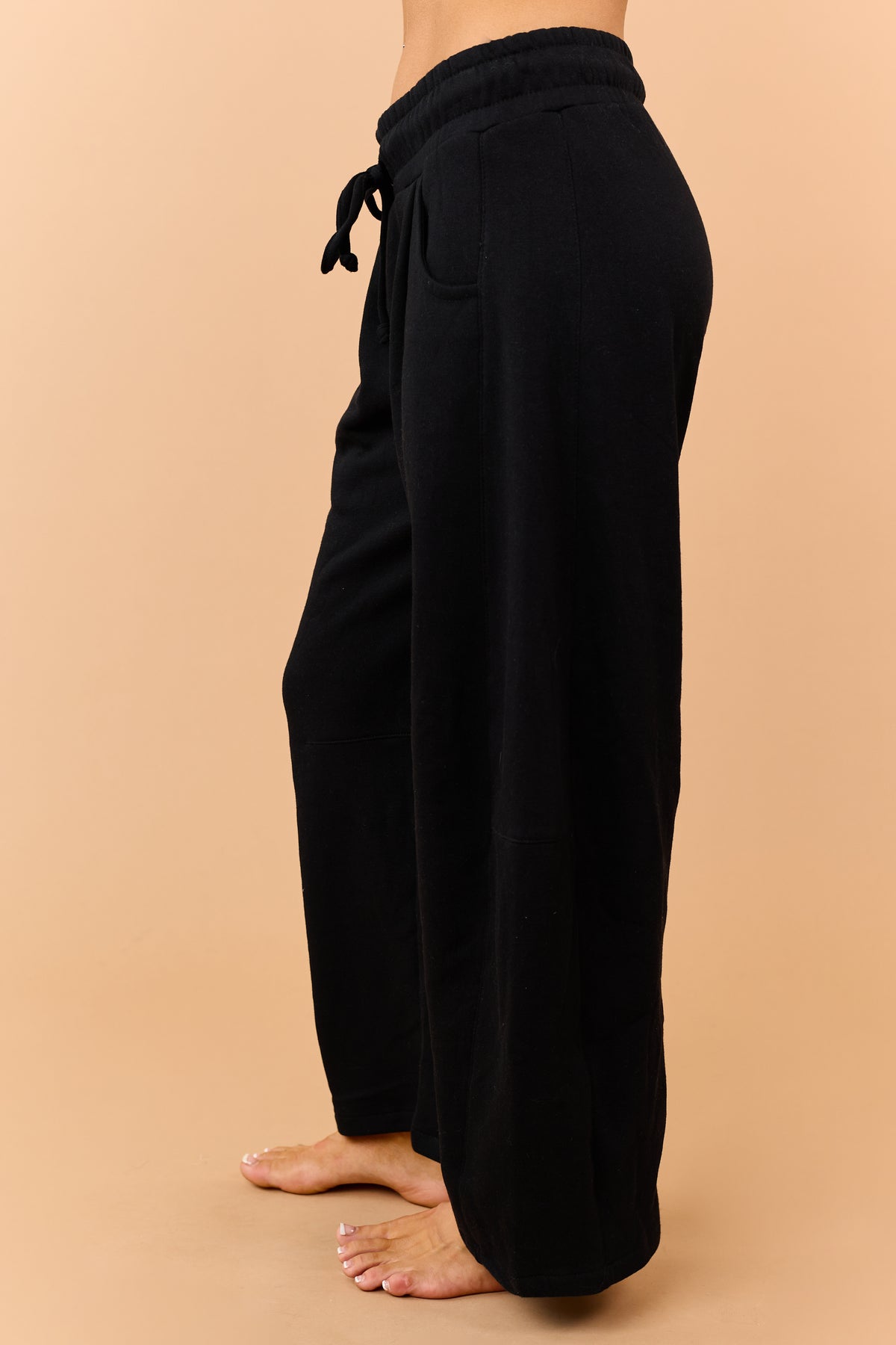 Black Fleece Baggy Barrel Sweatpants