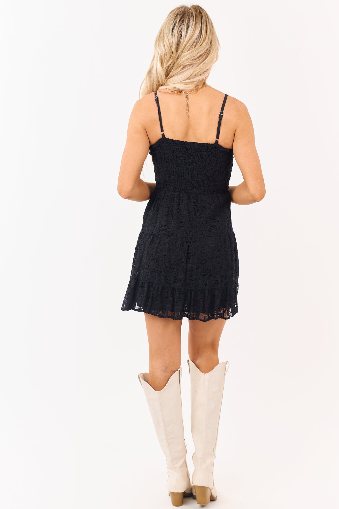 Black Lace Front Twist Cut Out Sleeveless Mini Dress Black Lace Front Twist Cut Out Sleeveless Mini Dress