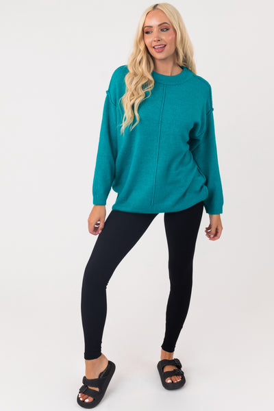 Black Ribbed Knit Seamless Leggings