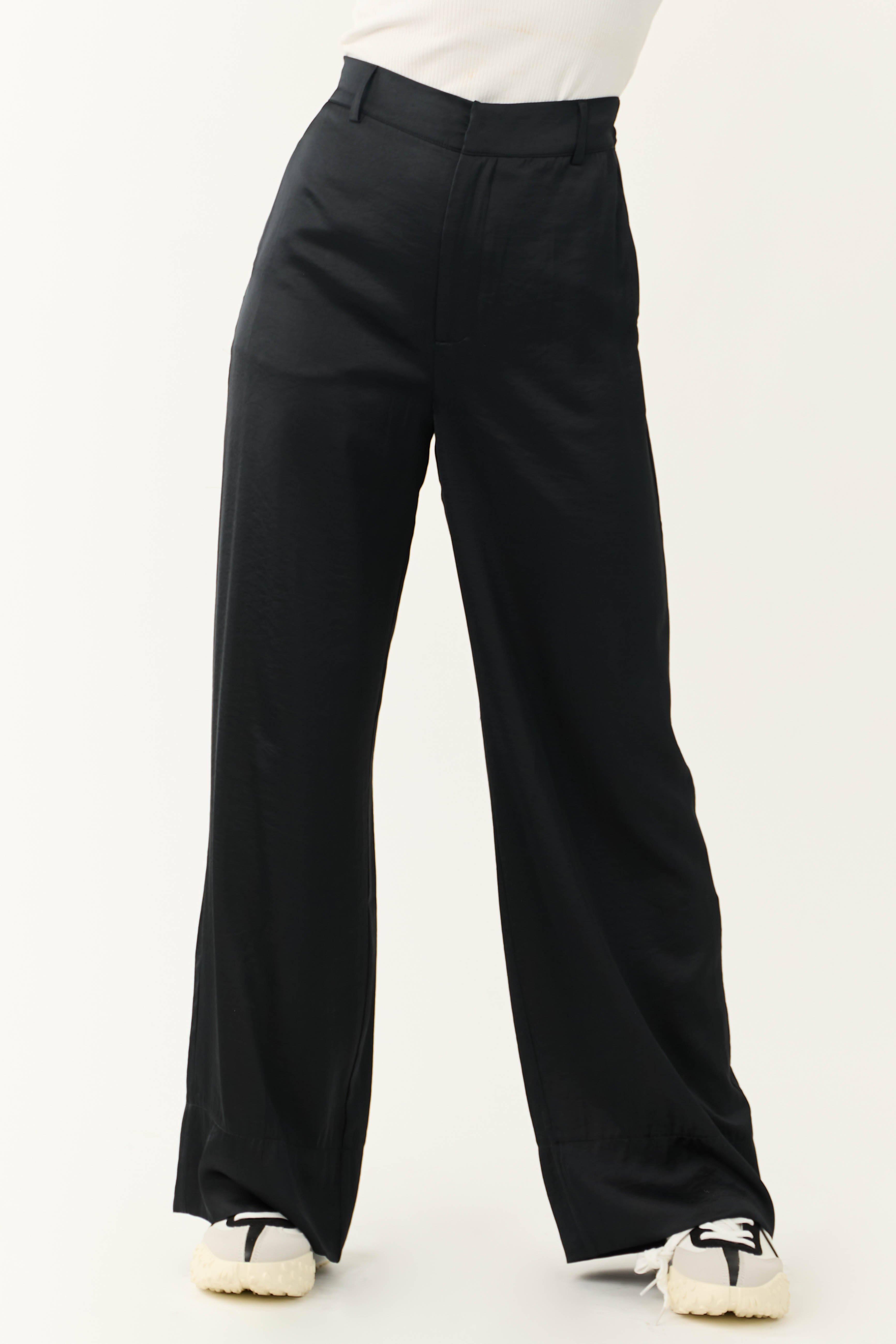 パンツ frey SATIN WATER PANTS Black ALADDIN PANTS/Black | FREY
