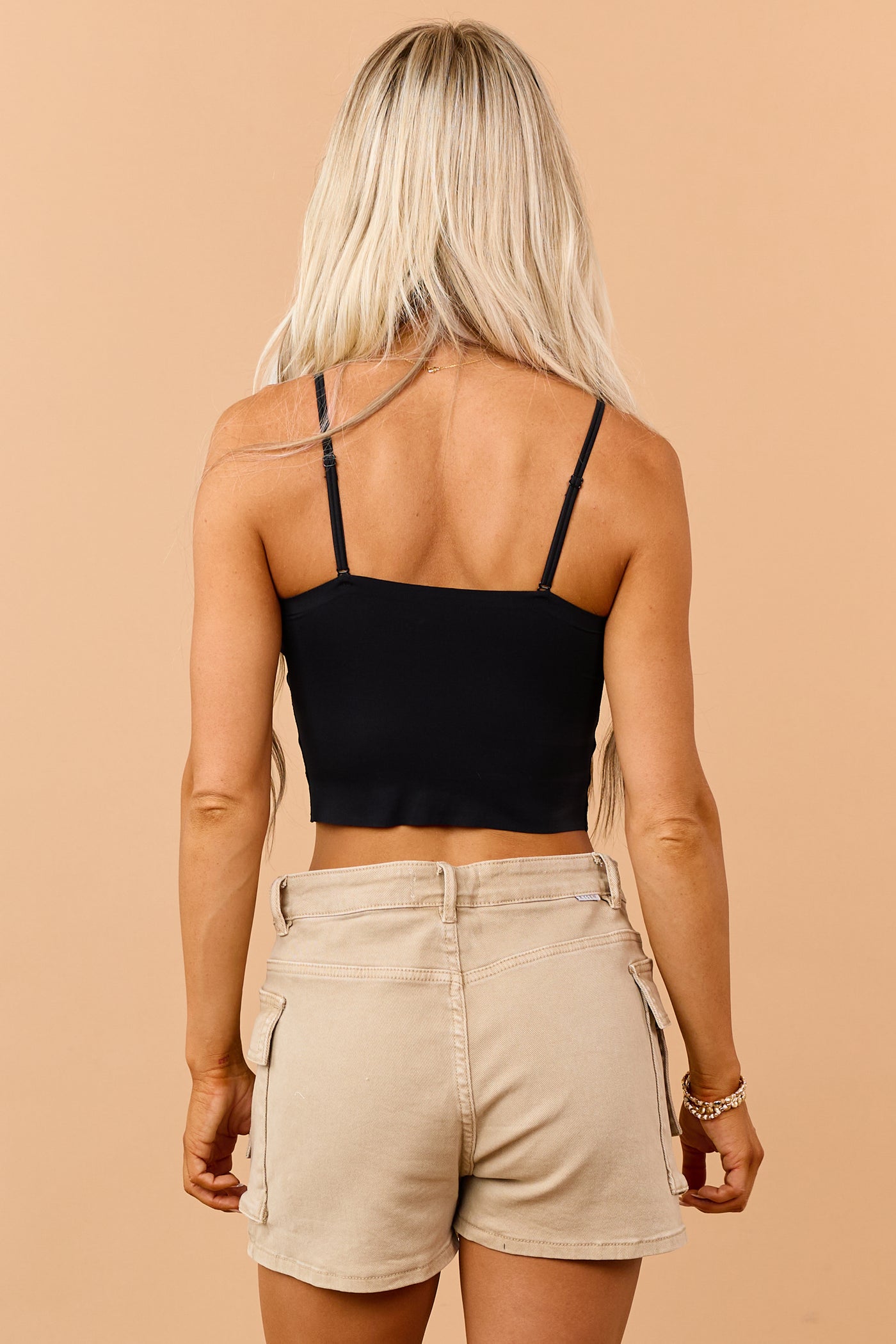 Black Scalloped Trim Lace Cropped Bralette