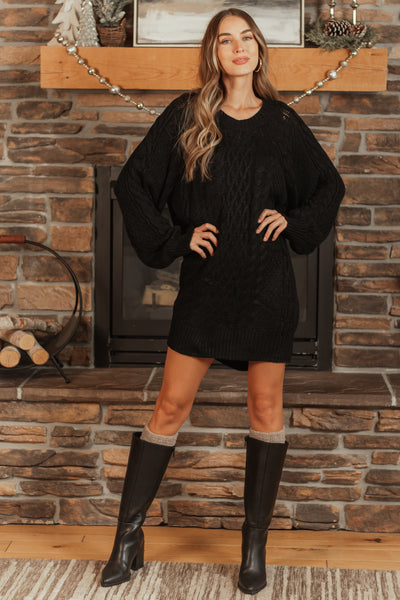 Dress Asymmetric Black Jumper Black Midi Sweater Dress, Asymmetric Neck, Minimalist Shift Dress Asymmetric Black Jumper Black Midi Sweater Dress, Asymmetric Neck, Minimalist Shift