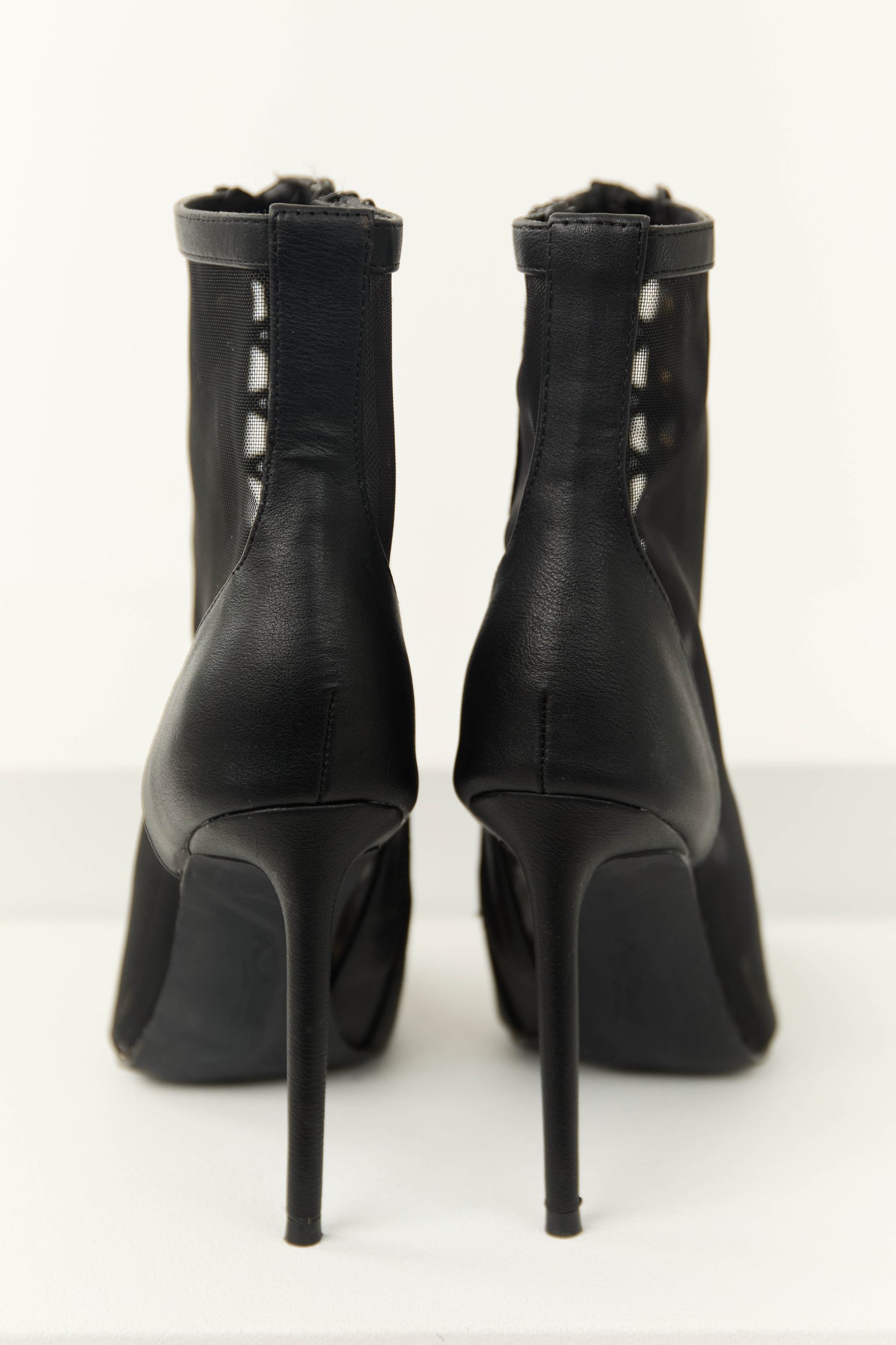 women's allnight lace-up stiletto dress booties Lace Up Peep Toe Stiletto Heel Booties