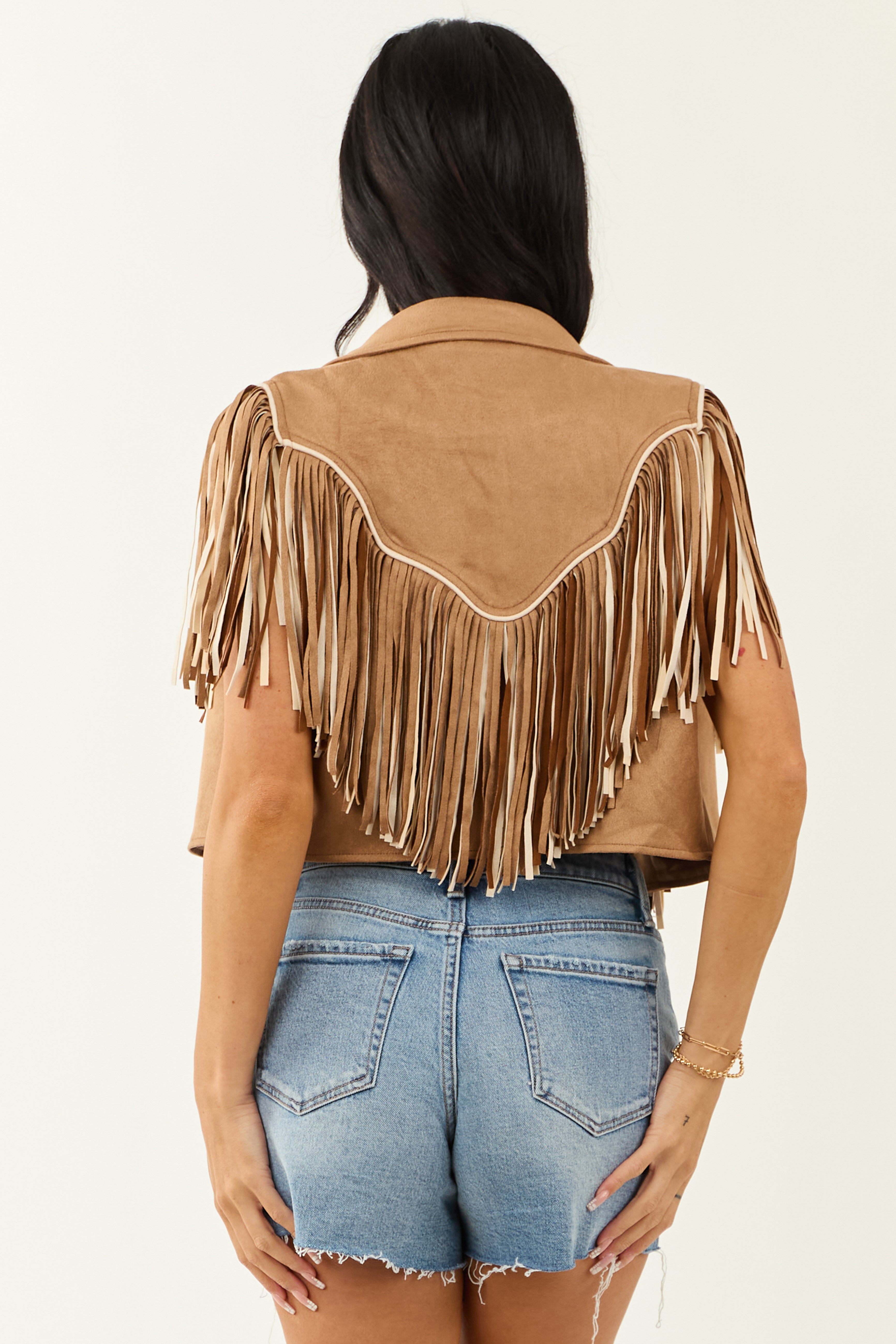 ✨未使用✨Ameri FRINGE VEST SET SUEDE JACKET Ameri（アメリ）の「FRINGE VEST SET SUEDE JACKET（テーラード