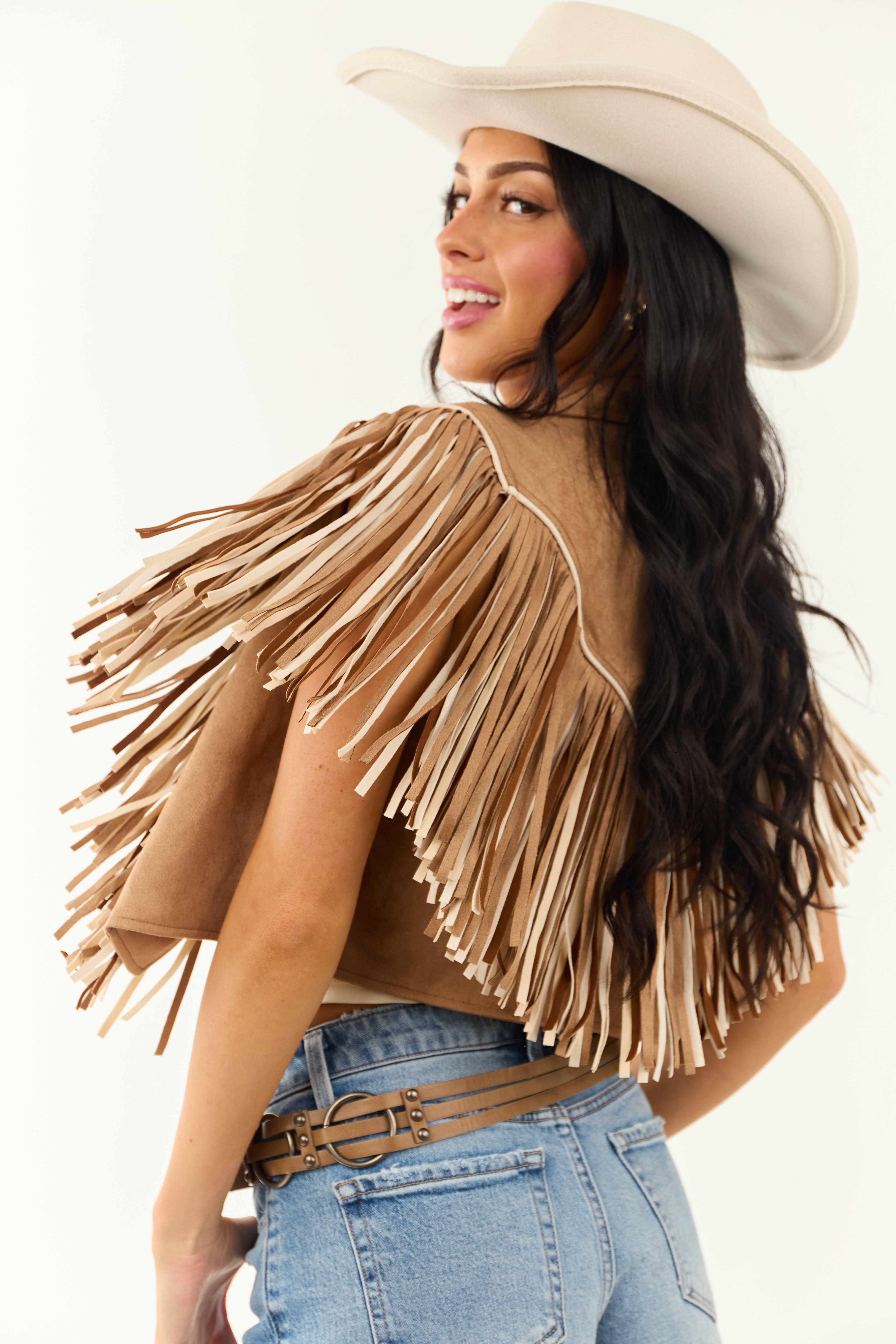 western style tassel brown suede vest mini dress womens retro western style suede tassel sleeveless vest