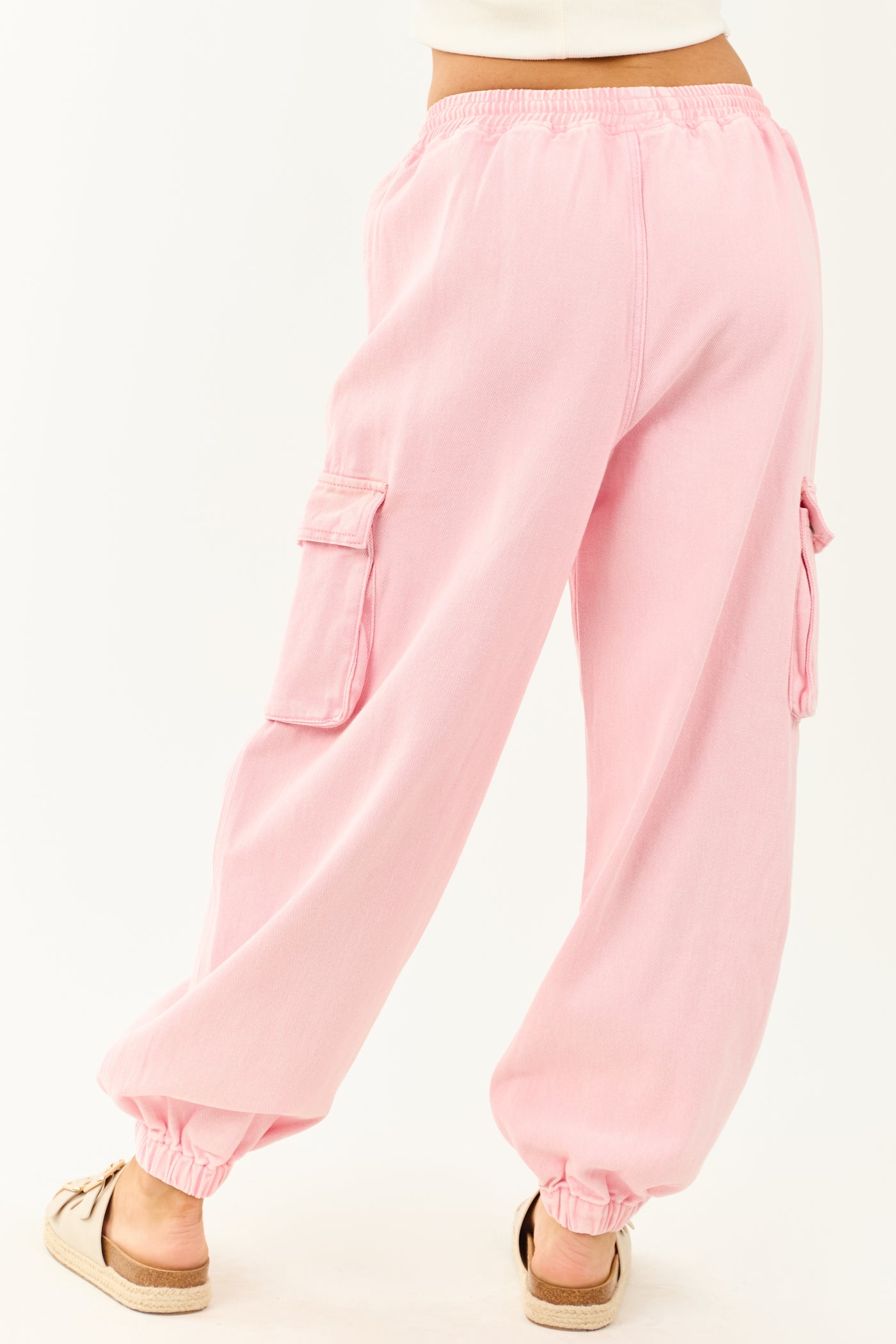 Carnation Acid Washed Cargo Jogger Jeans