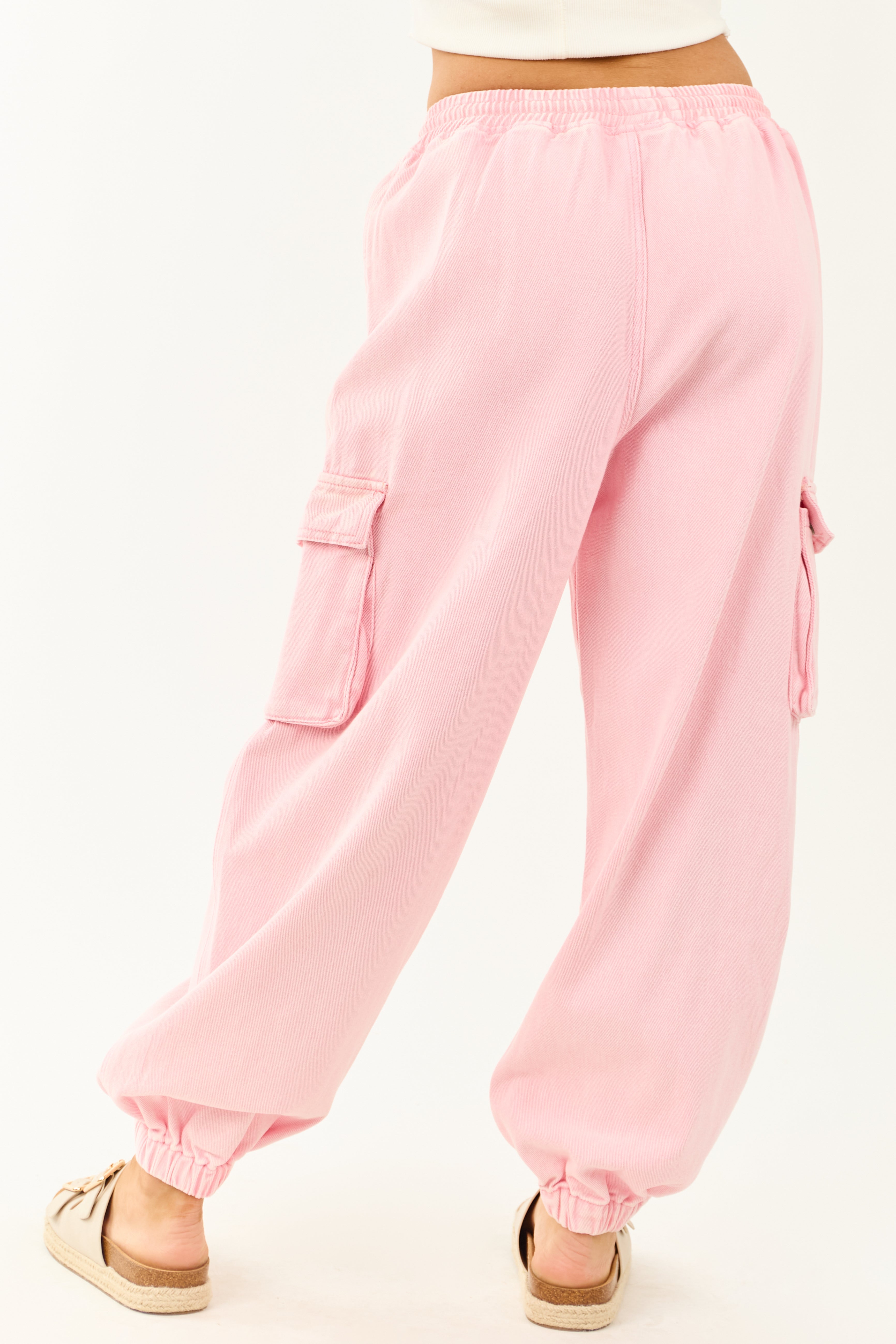 Carnation Acid Washed Cargo Jogger Jeans