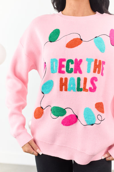 Carnation 'Deck the Halls' Holiday Graphic Sweater