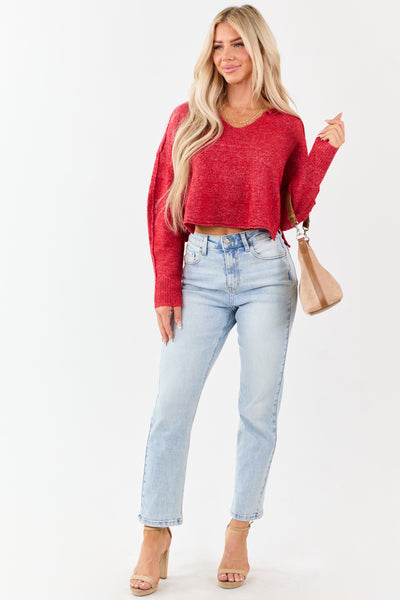 Cello Light Acid Wash Stretchy Straight Jeans