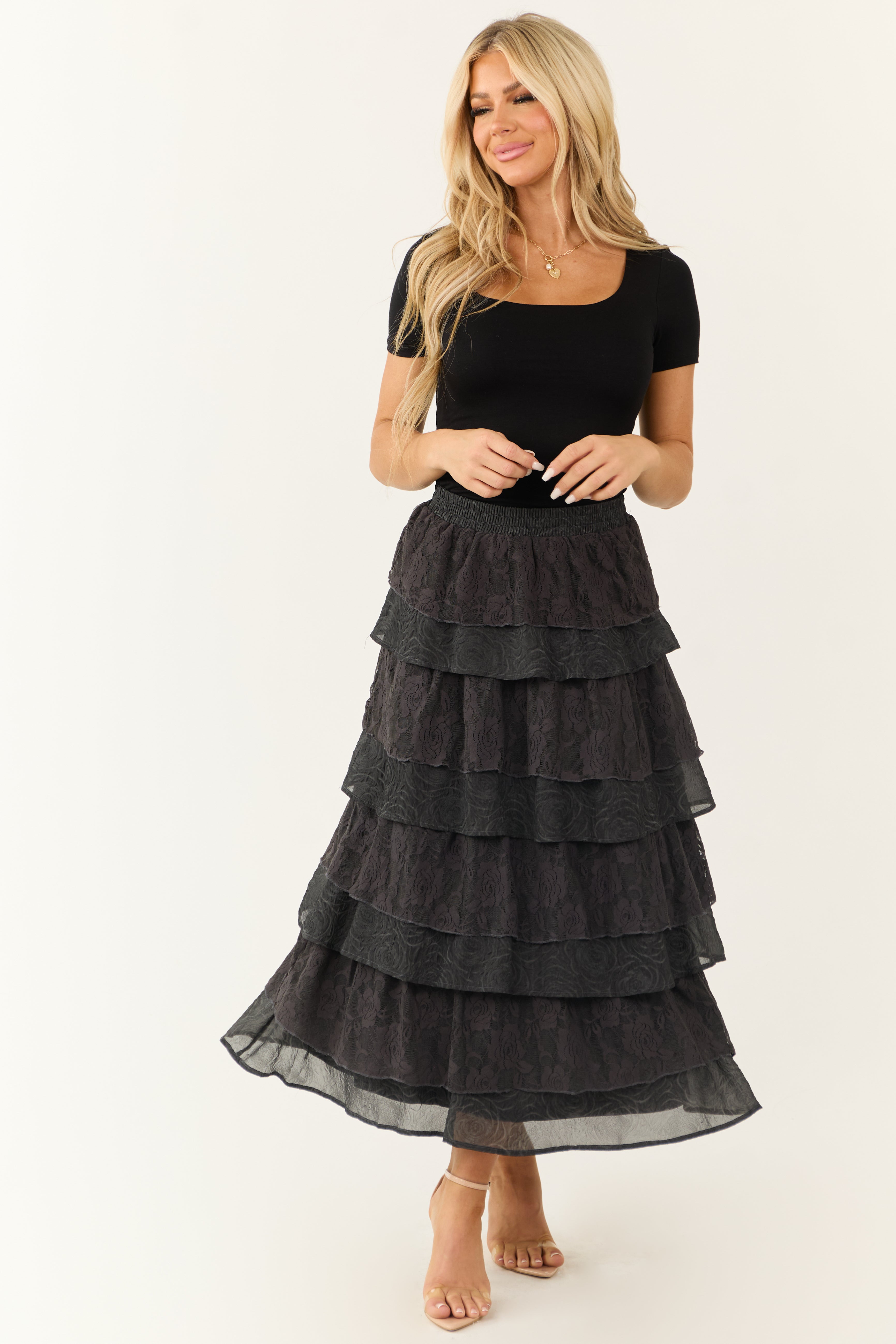 【mnem】Chewie Camo Tiered Skirt mnem】Chewie Camo Tiered Skirt