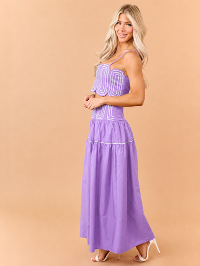 PRE-ORDER Iris Cotton Contrast Detail Tank Top and Skirt Set SHIP ETA 8/25