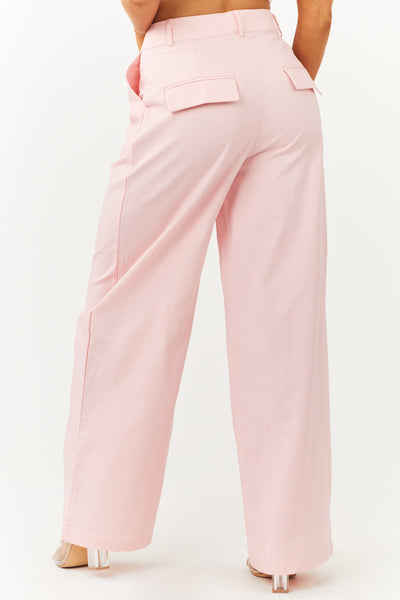 Cherry Blossom Button Up Vest and Pants Set