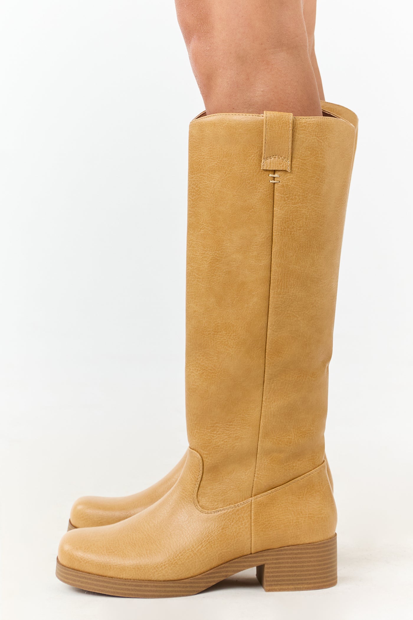 Chinese Laundry Copper Faux Leather Tall Boots