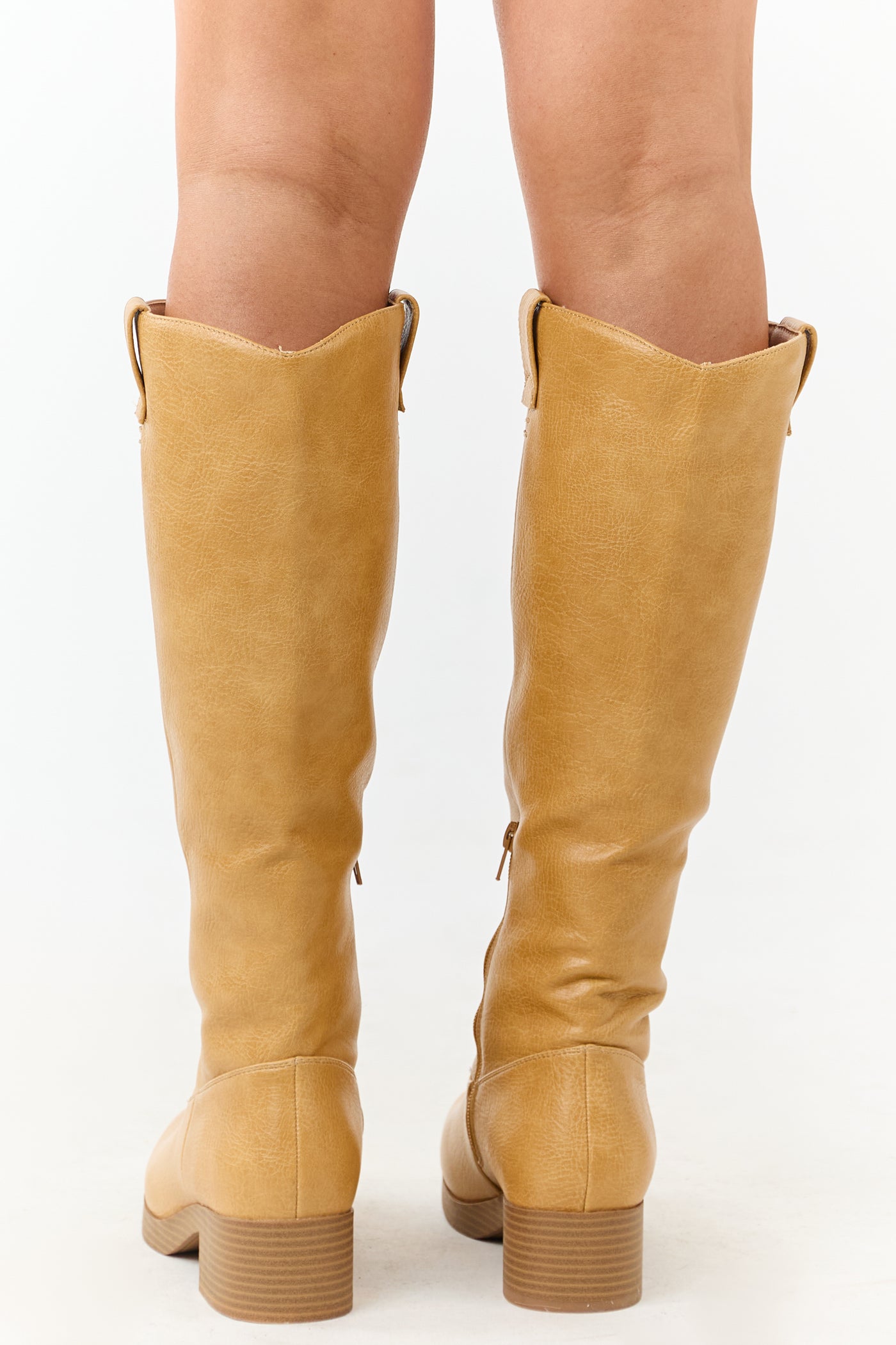 Chinese Laundry Copper Faux Leather Tall Boots