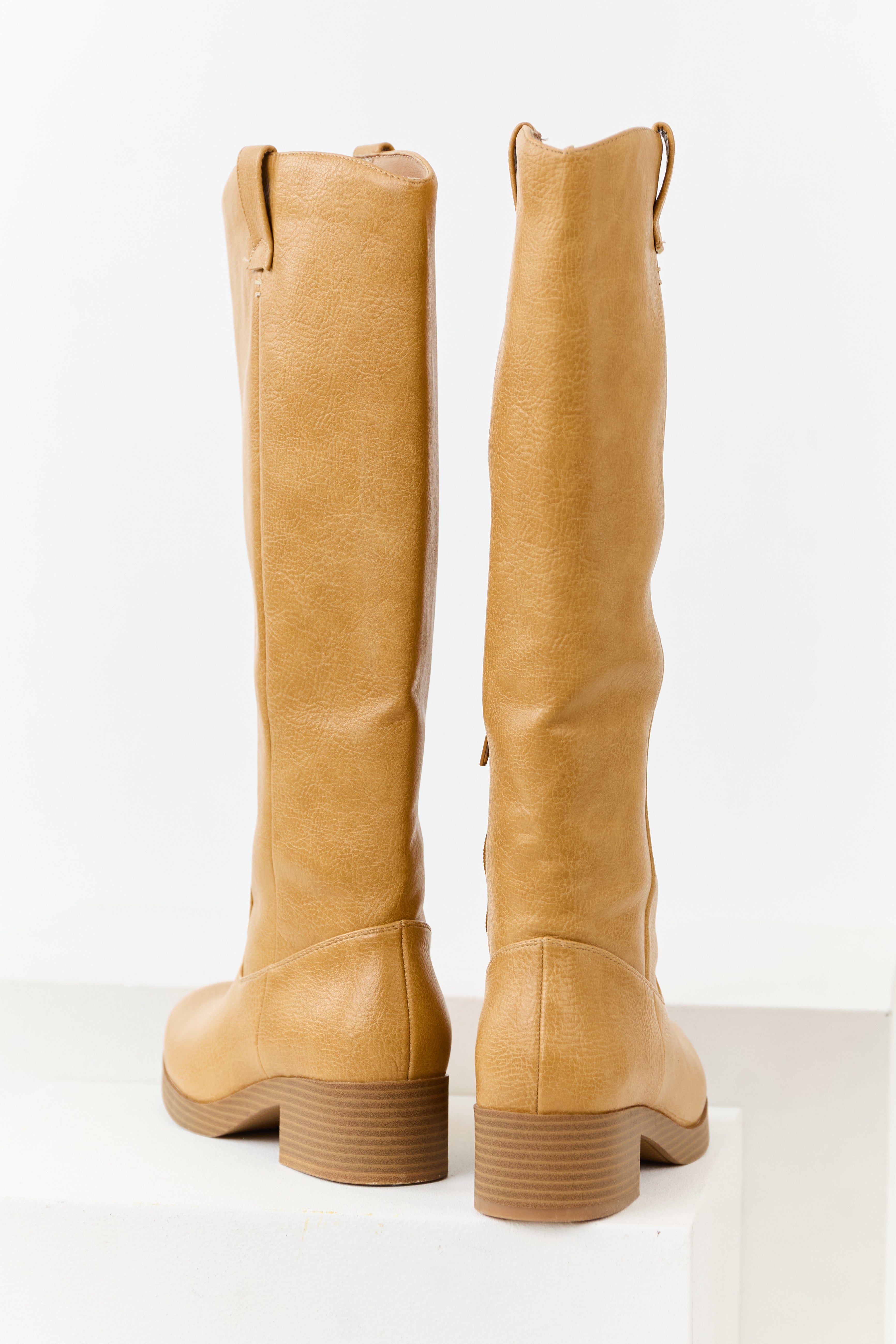Chinese Laundry Copper Faux Leather Tall Boots | Lime Lush Boutique