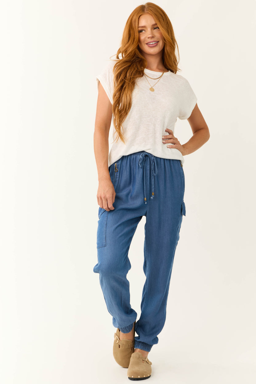 Women Yellow Belted Joggers