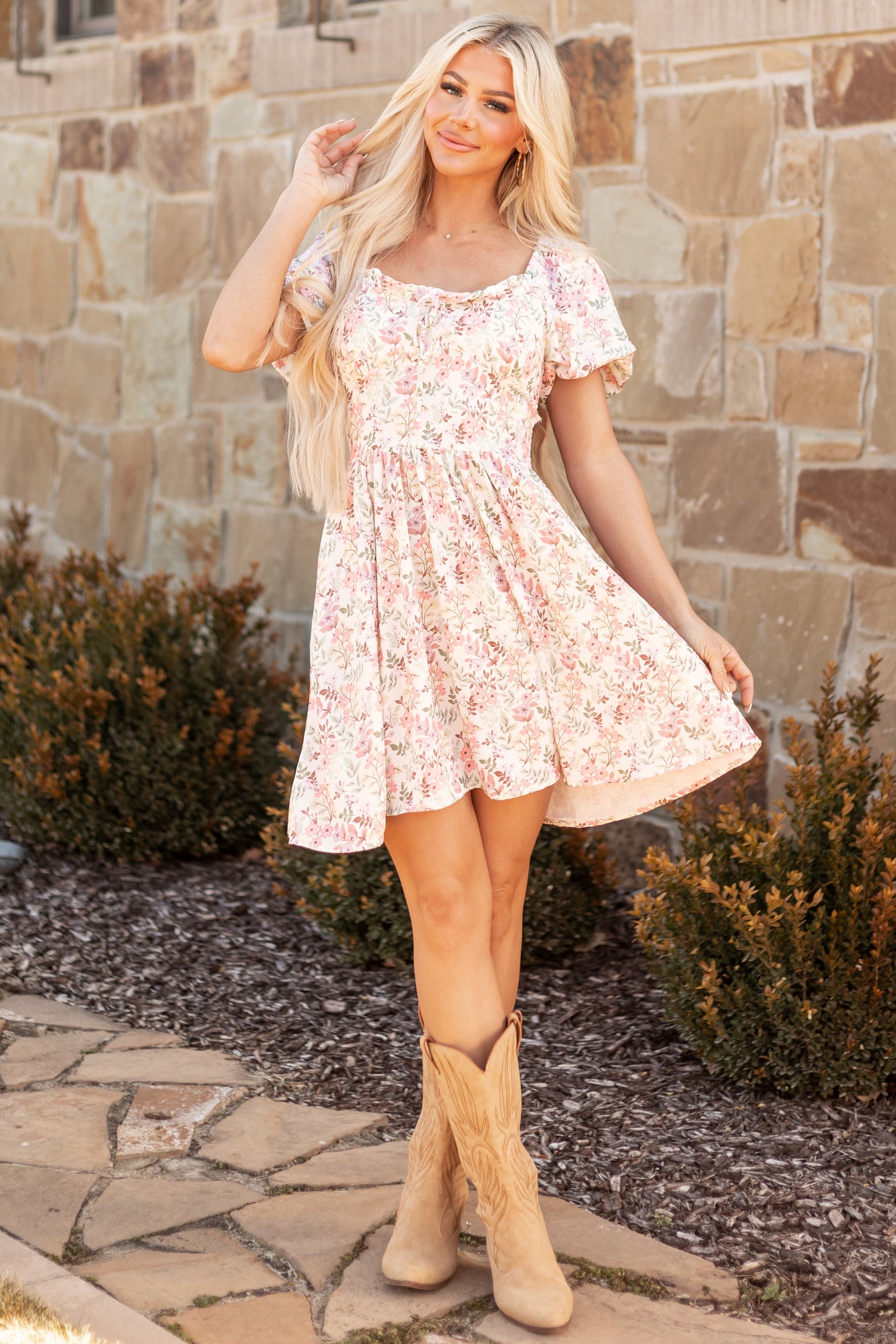 sweetheart neckline dress casual Sweetheart Neckline Dress With One-Row Button Blue / L