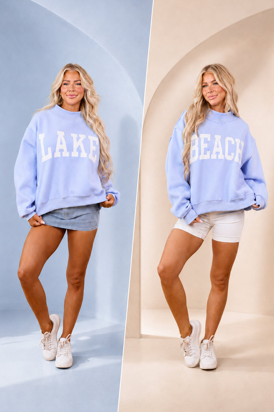 Cornflower 'Beach' & 'Lake' Reversible Sweatshirt