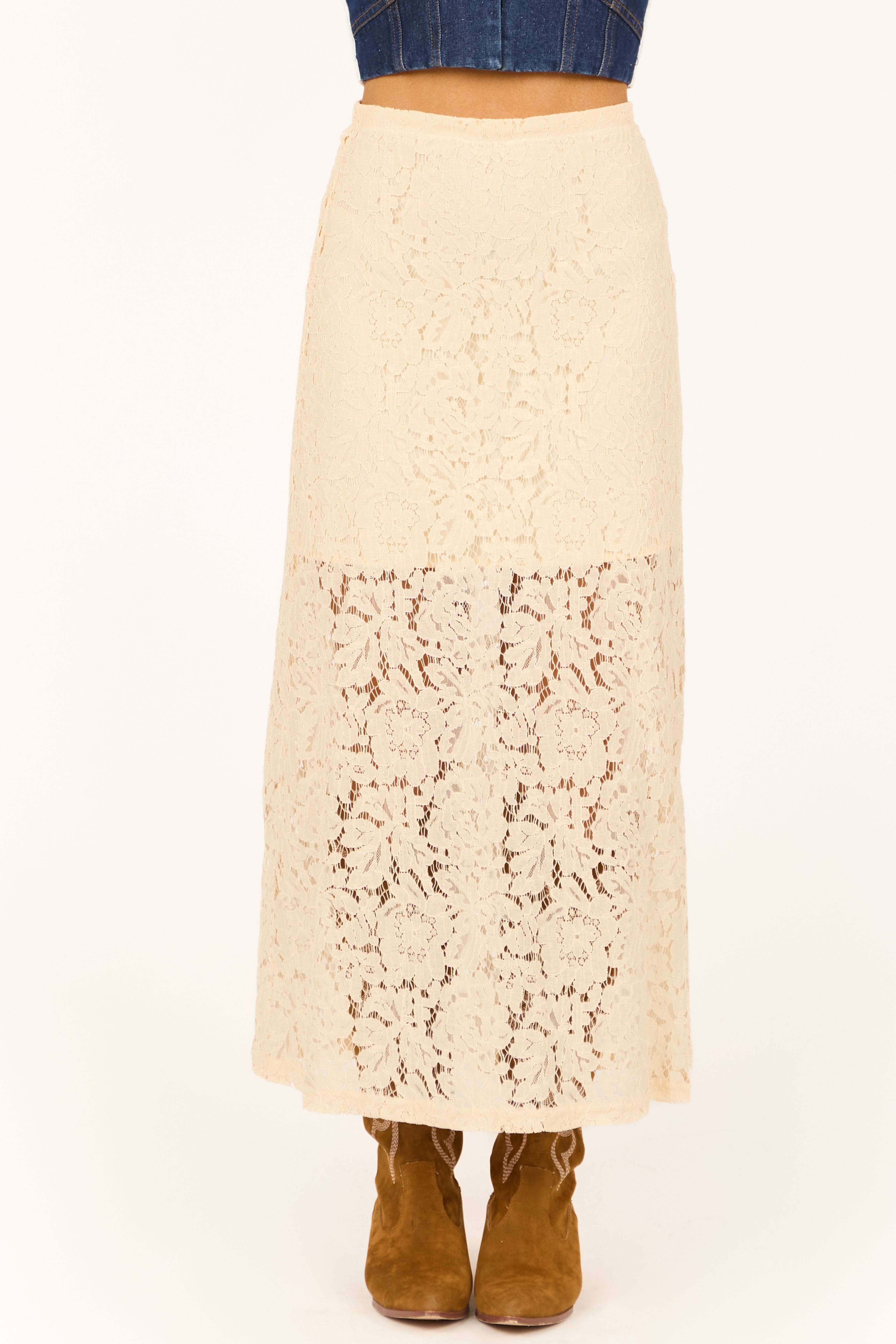 Cream Floral Lace Pencil Maxi Skirt | Lime Lush Boutique Cream Floral Lace Pencil Maxi Skirt | Lime Lush Boutique