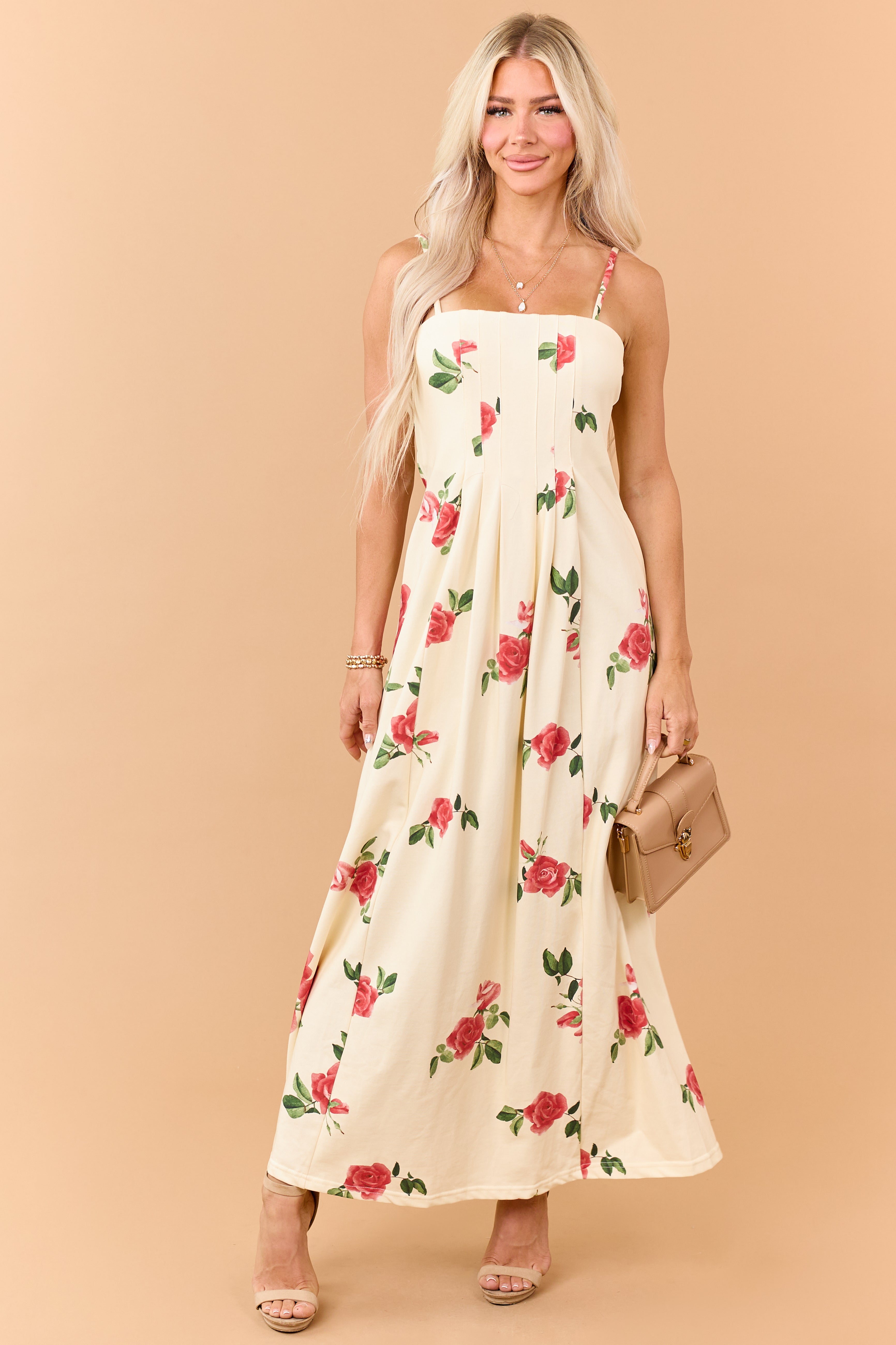 knit floral maxi dress Gina Floral Knit Maxi Dress-Burgundy S