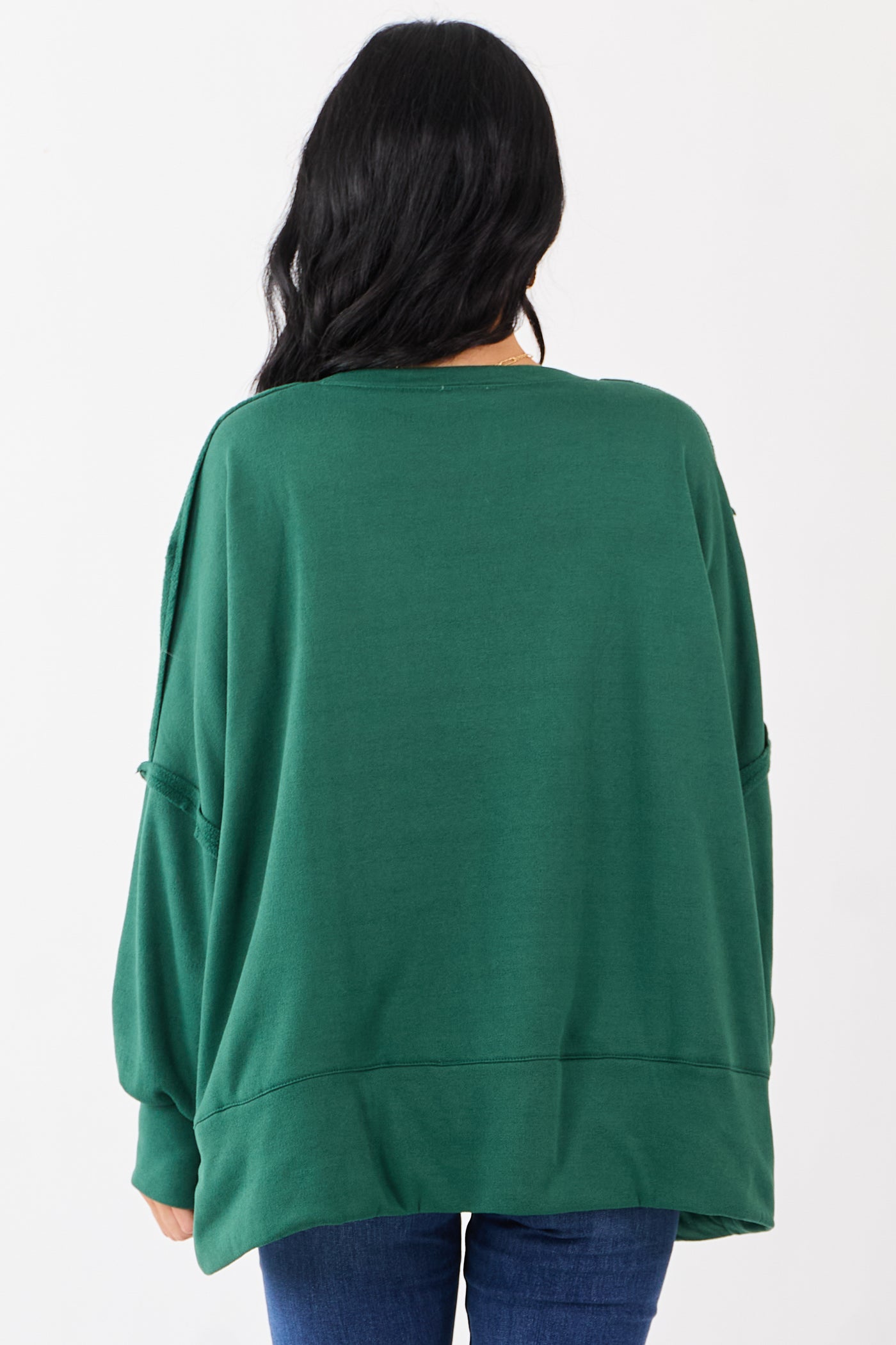 Hunter Green 'Holly Jolly' Plaid Lettering Fleece Top