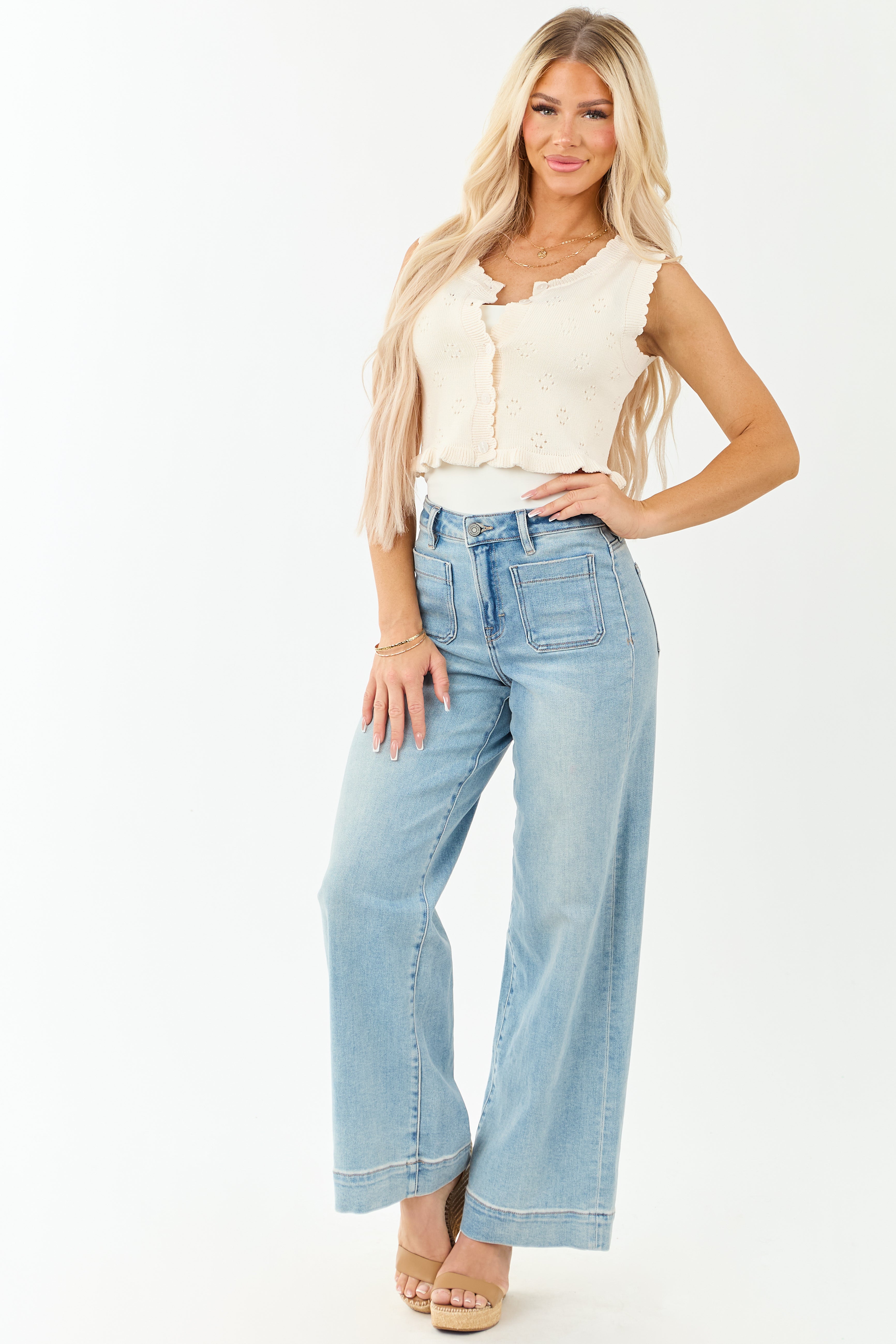 トップス CLANE PILE FLARE TANK TOPS セール】SHORT TANK TOPS（タンクトップ）｜CLANE（クラネ）の