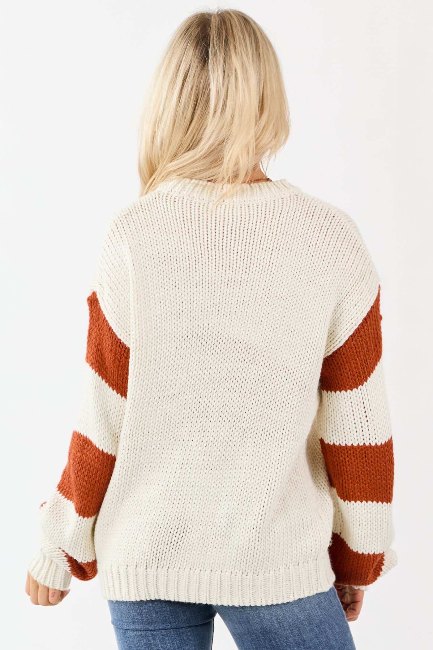 Cream 'Pumpkin Spice' Graphic Soft Knit Sweater