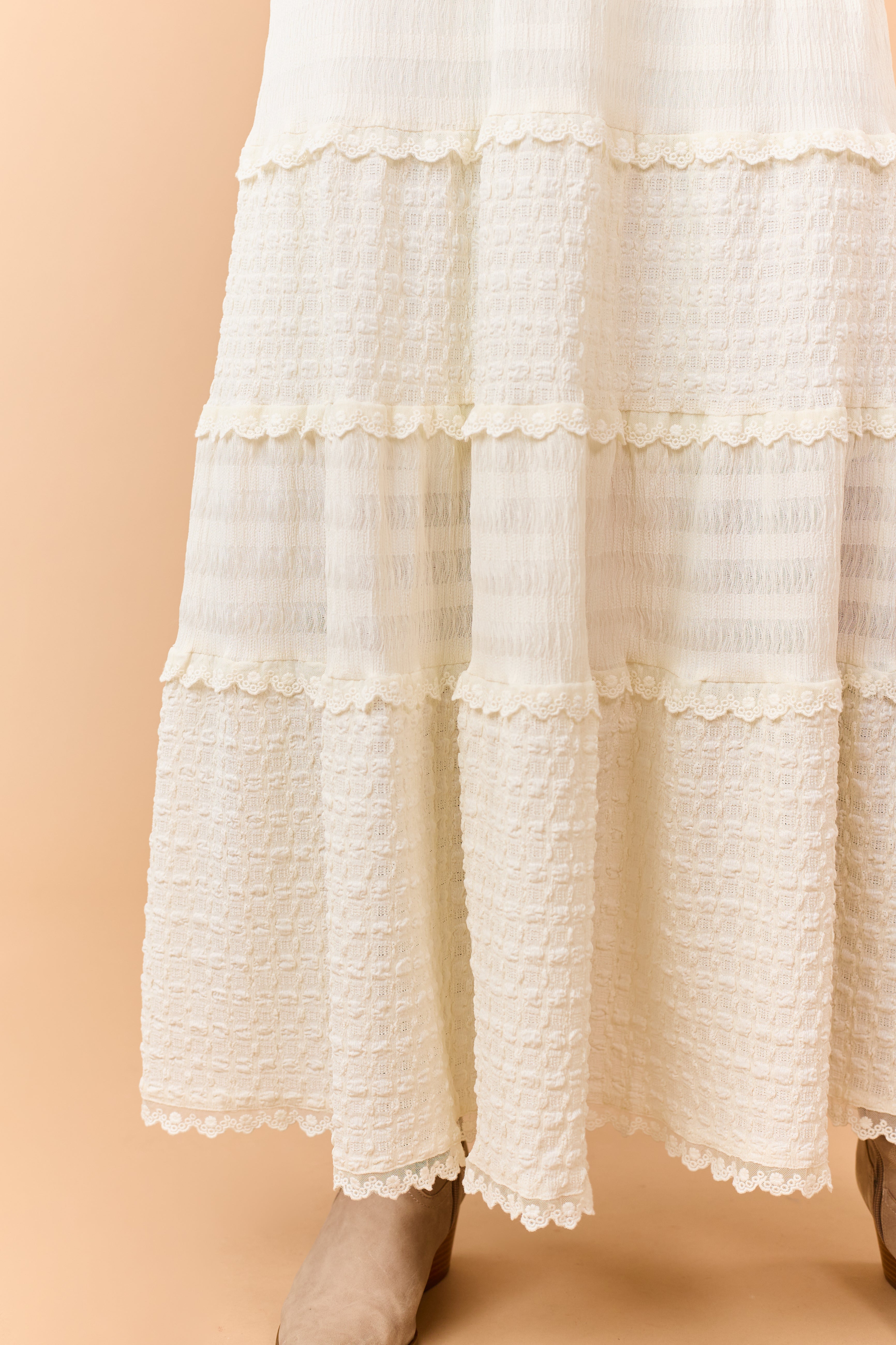 trim lace dress Lace Trim Hi-Low Dress in Mauve – Rebel and Blush main image 1