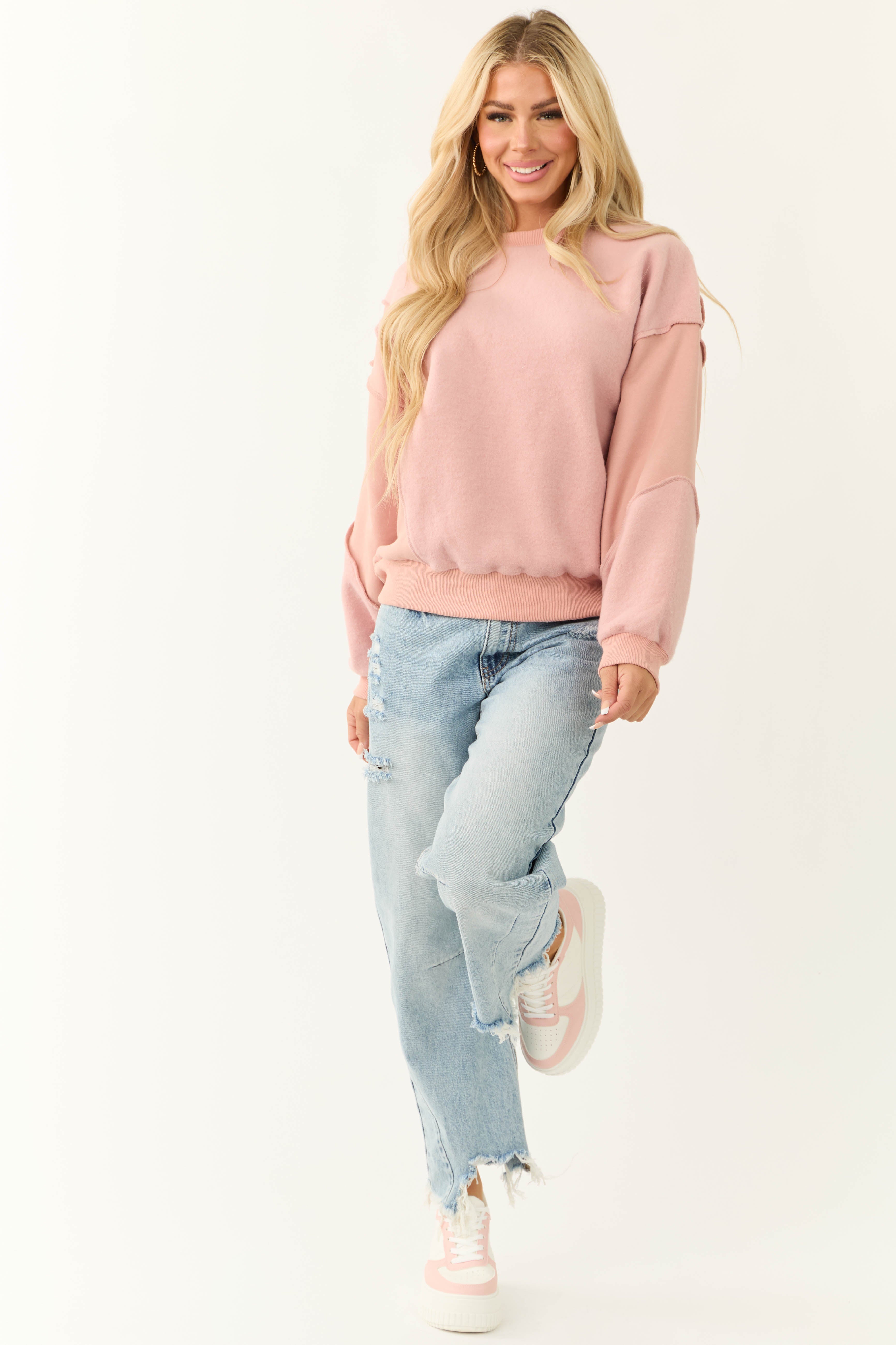 Blush sweatshirt best sale
