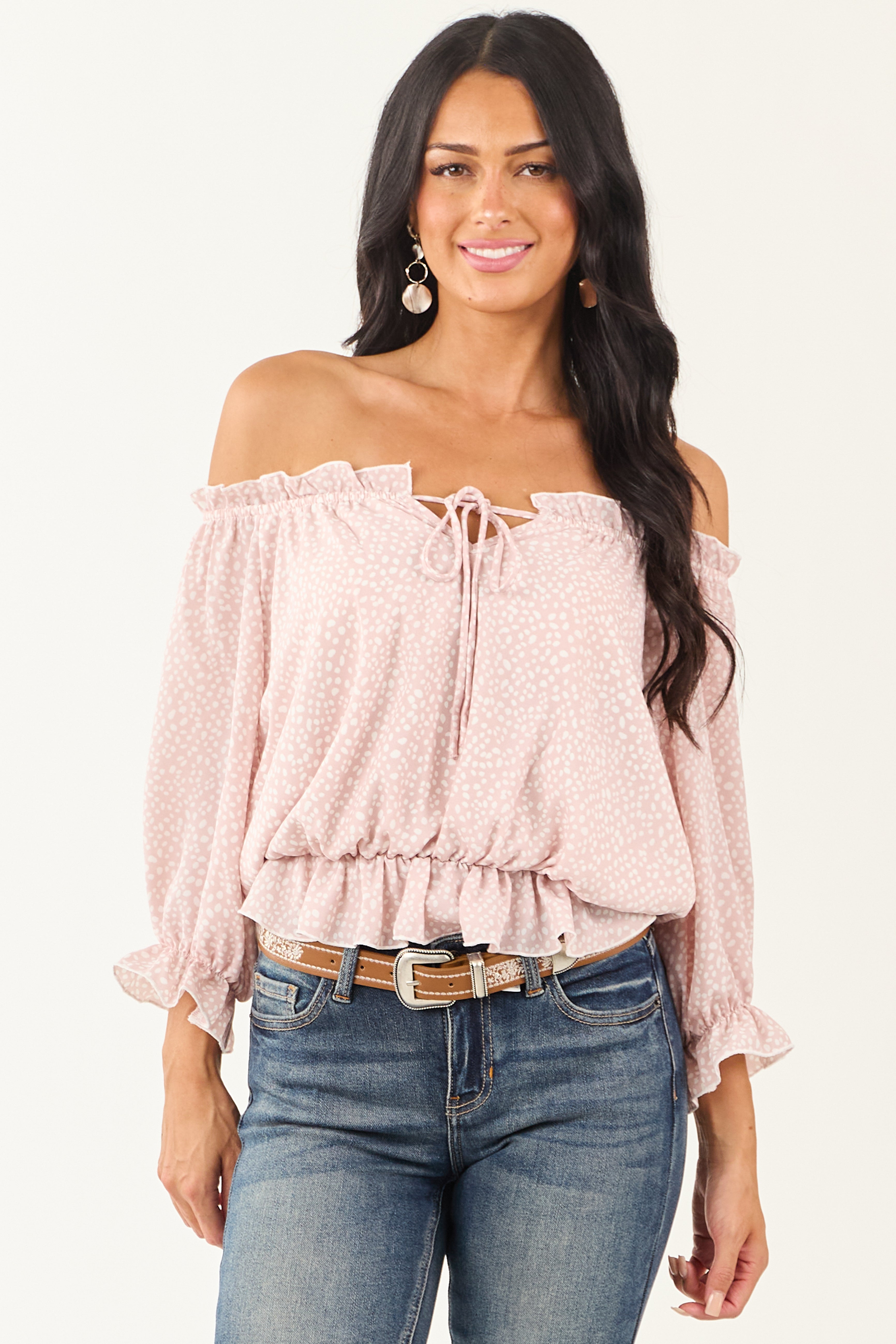 トップス lumi papillon off shoulder top トップス lumi papillon off shoulder top Women's Flowy Off