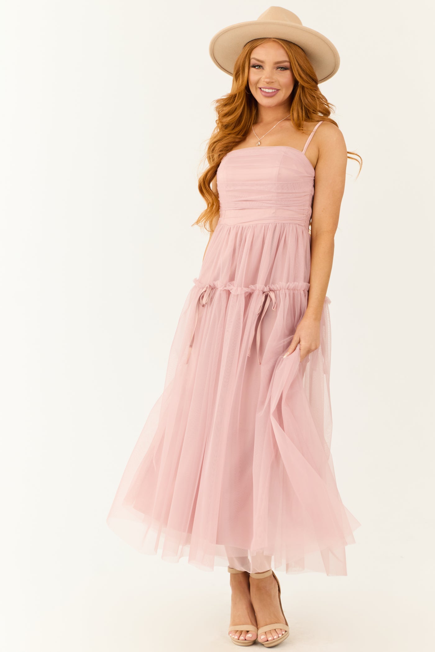 Dusty Blush Square Neck Ruched Maxi Dress | Lime Lush Boutique Dusty Blush Square Neck Ruched Maxi Dress | Lime Lush Boutique