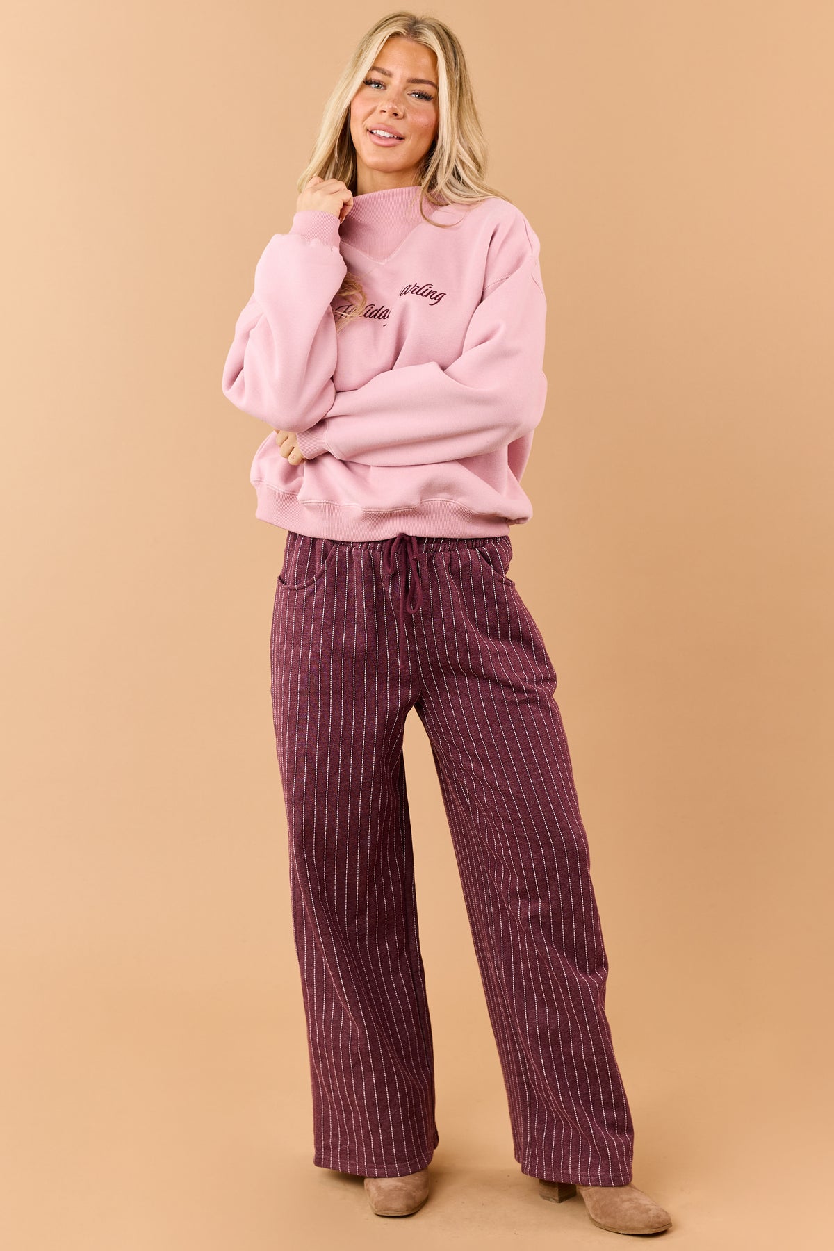 Dusty Carnation 'Holiday Darling' Sweatshirt