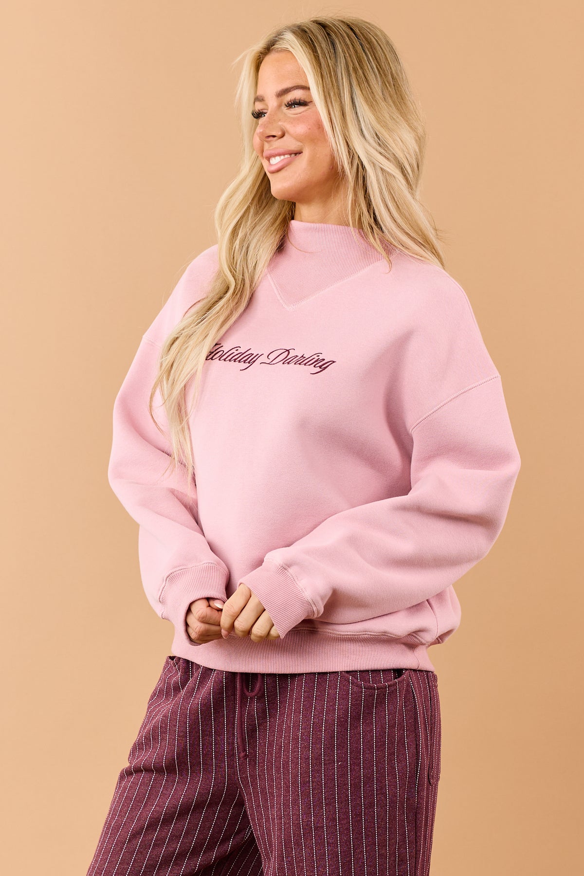 Dusty Carnation 'Holiday Darling' Sweatshirt